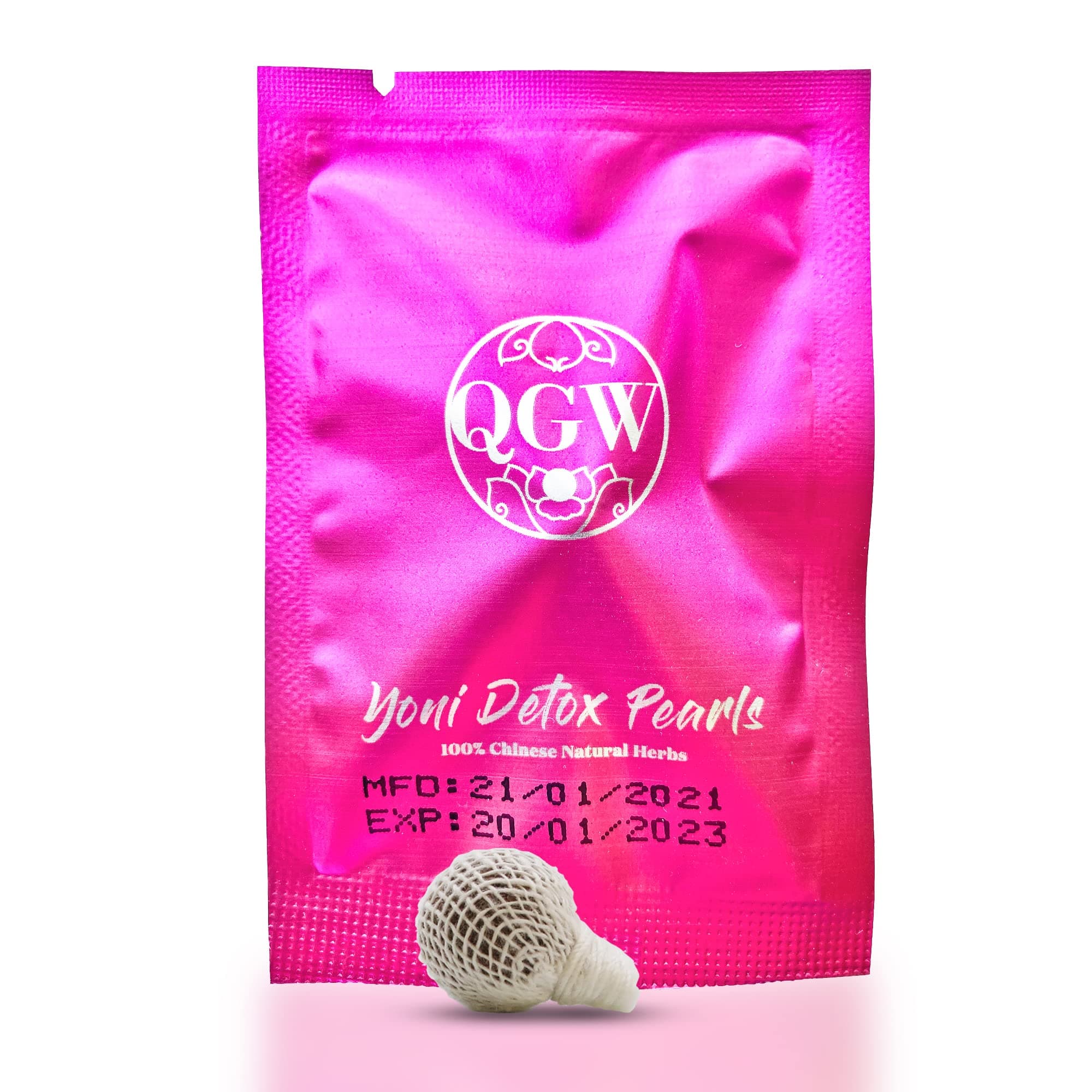 Yoni Detox Pearls Conceive, Yeast Infection, Thrush, Bacterial Vaginosis BV, Candida Balls Treatment for Ladies (1 Pearl)