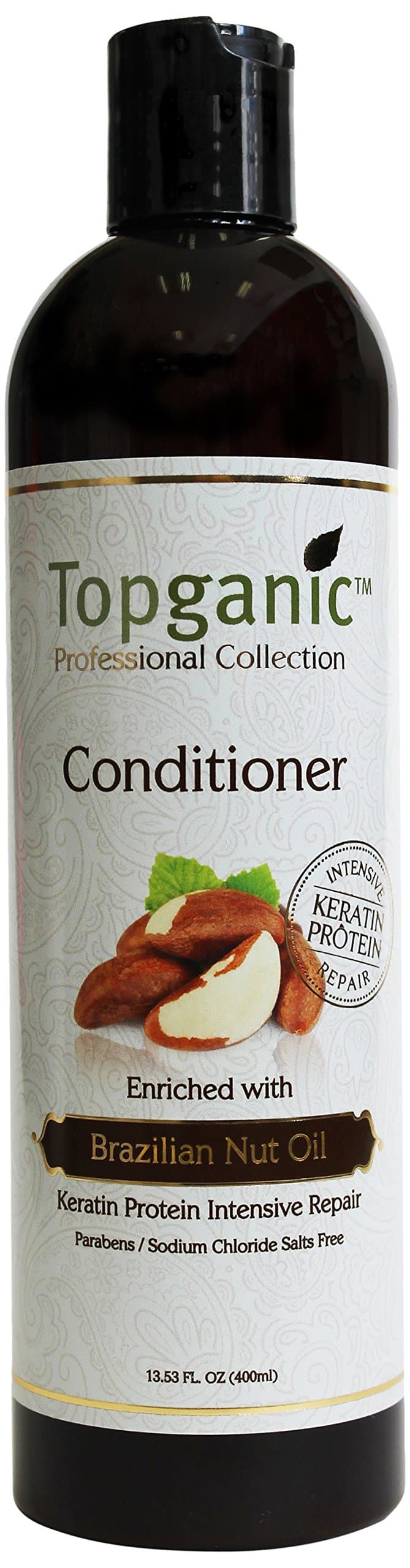 Topganic Conditioner with Brazil Nut Oil, 13.5 Ounce