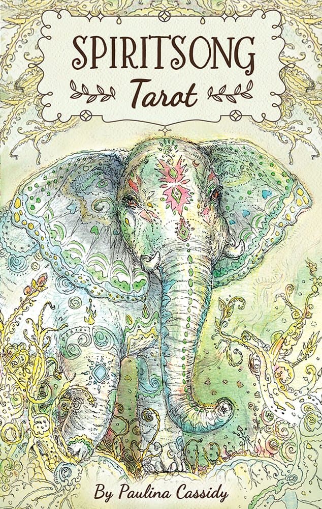 Spiritsong Tarot: 78-Card Tarot Deck with Animal Spirit Guides, Shamanic Symbolism, Hand-Drawn Visionary Artwork, Divine Guidance, 108-Page Guidebook