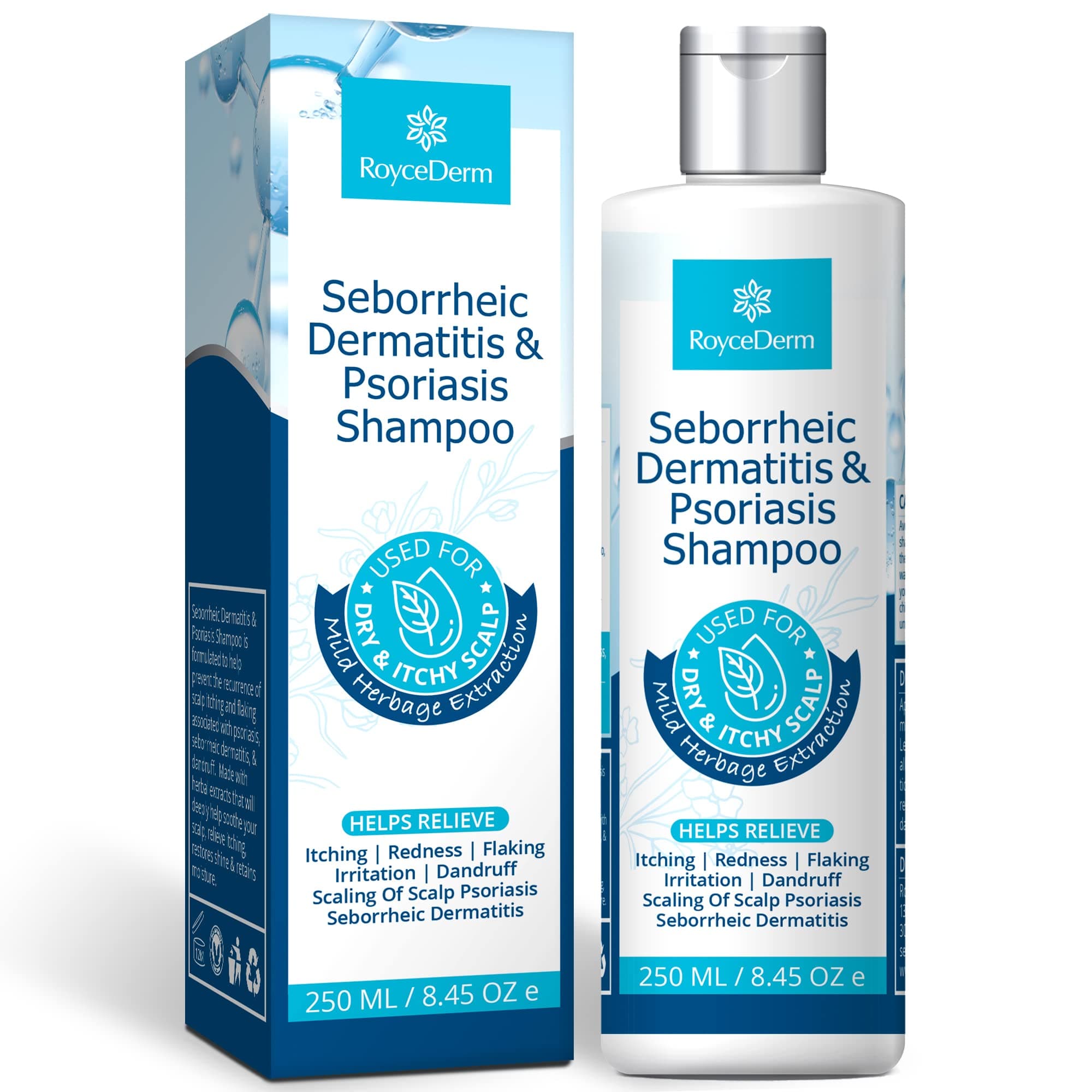 Seborrheic Dermatitis Shampoo – Psoriasis, Dandruff & Folliculitis Care – Scalp Treatment for Itch, Flakes & Irritation