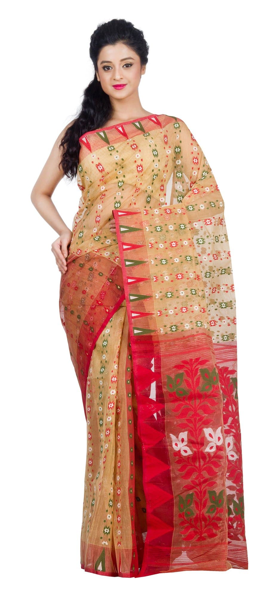 Women's Dhakai Jamdani Saree