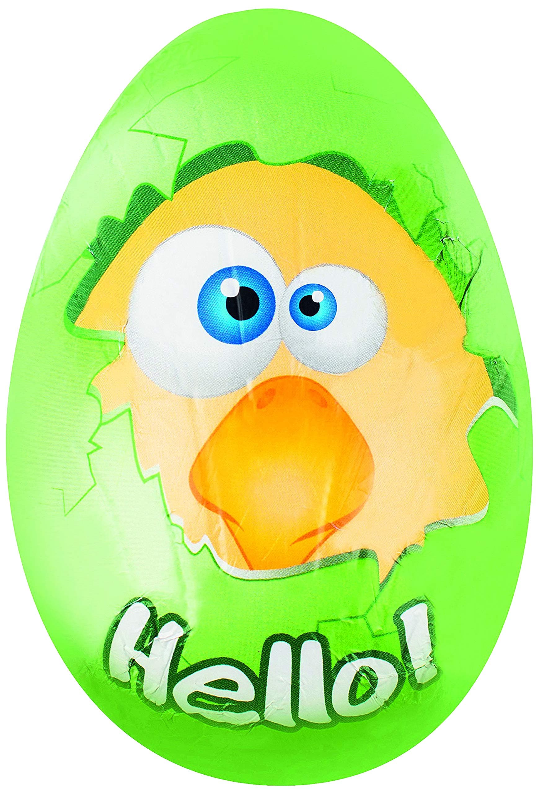 Riegelein Confiserie Hollow Chocolate Funny Head Eggs, 70 g, Pack 0f 20