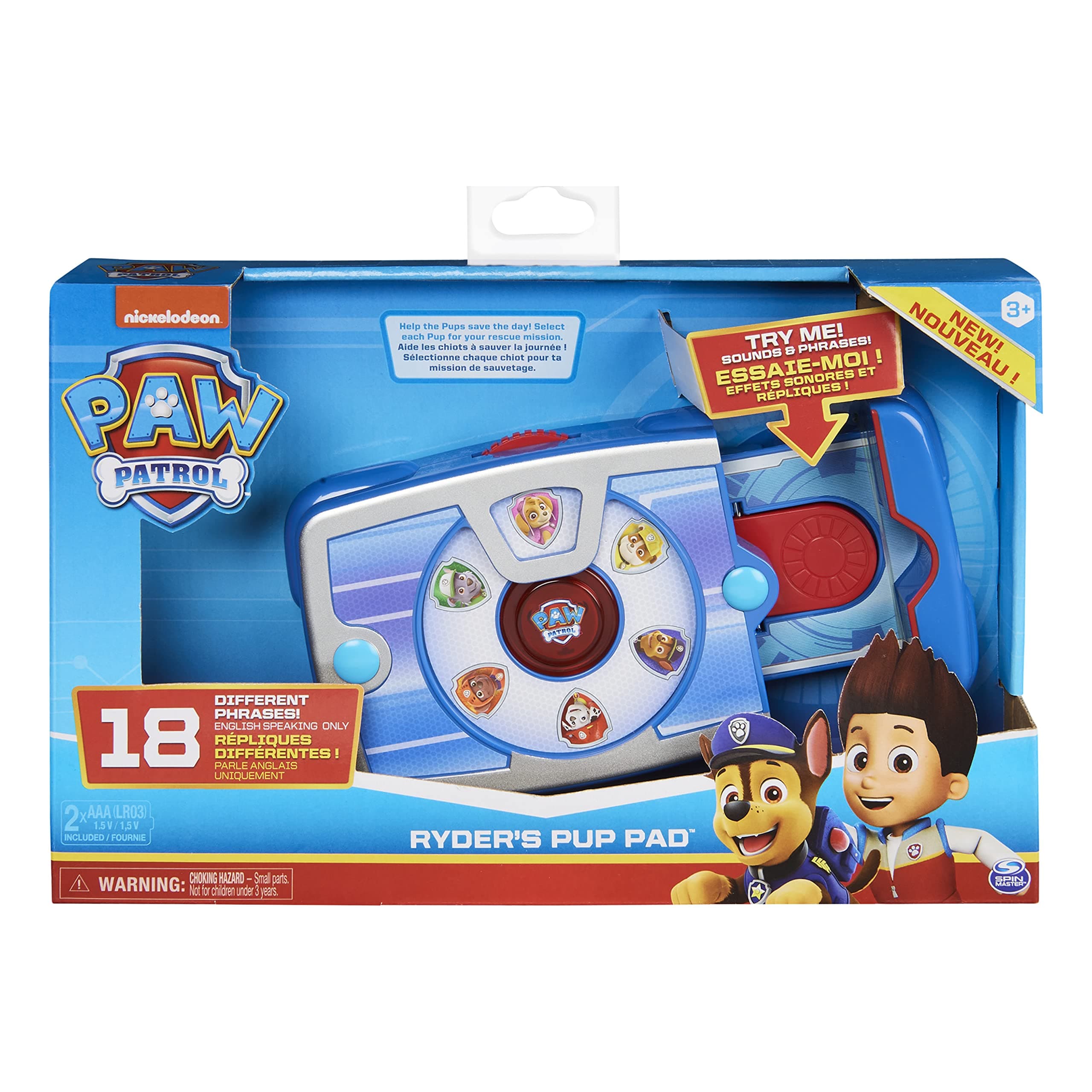 PAW Patrol, Ryder’s Interactive Pup Pad with 18 Sounds, for Kids Aged 3 and Up