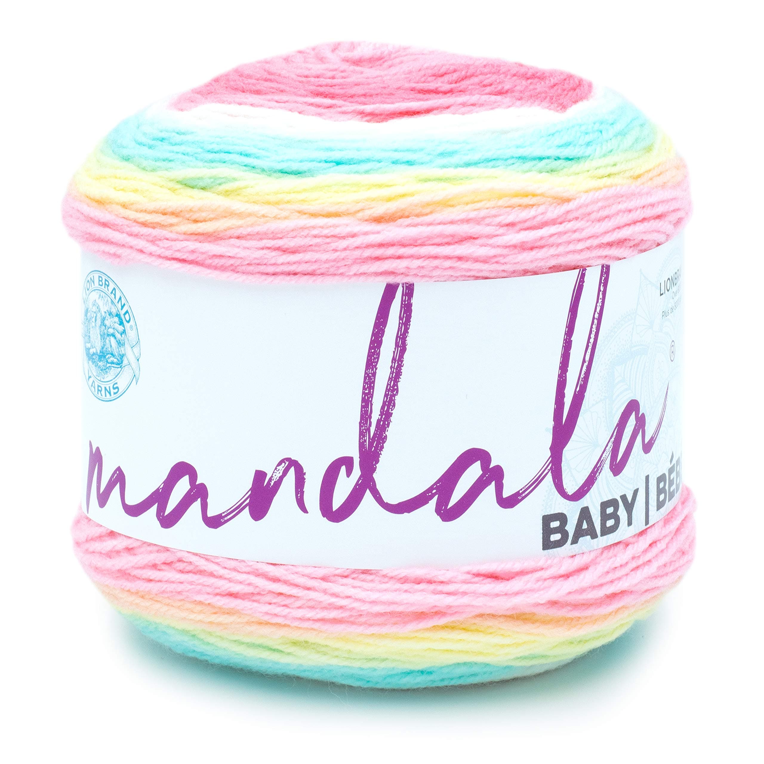 Mandala Baby Multicolor Yarn for Knitting, Crochet, and Crafts, Narnia, 1 Pack