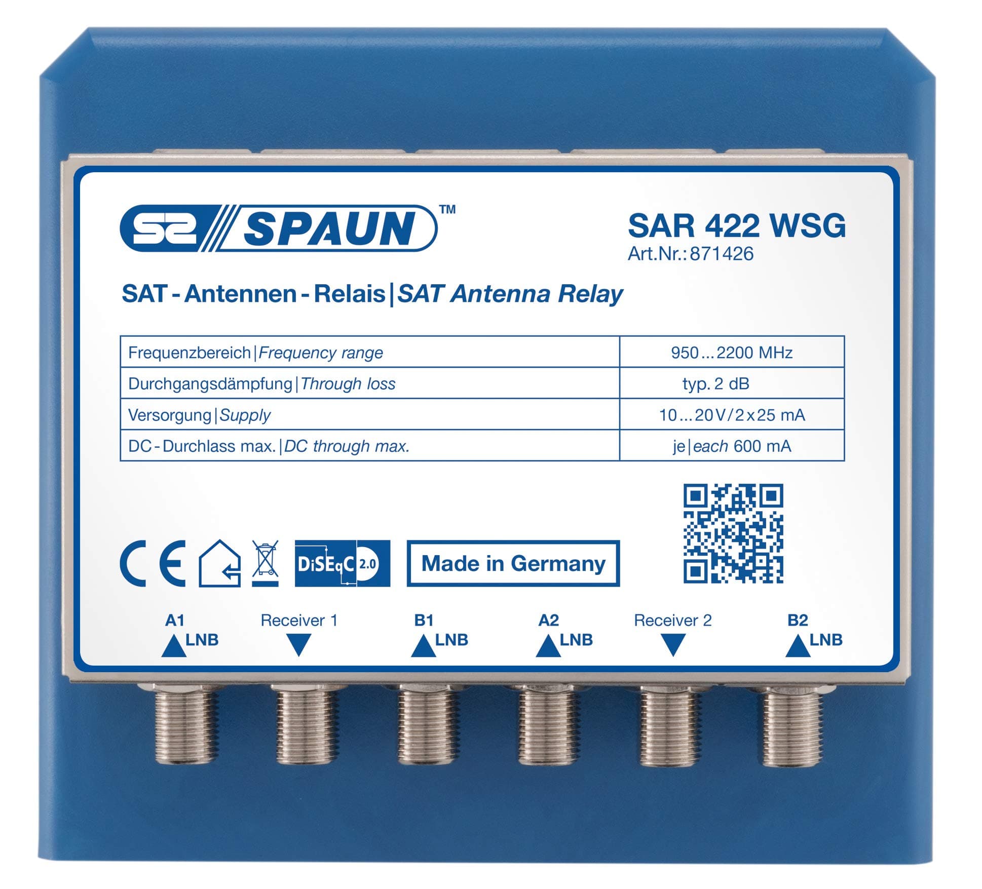 SPAUN SAR422WSG DiSEqC 1/4-871426