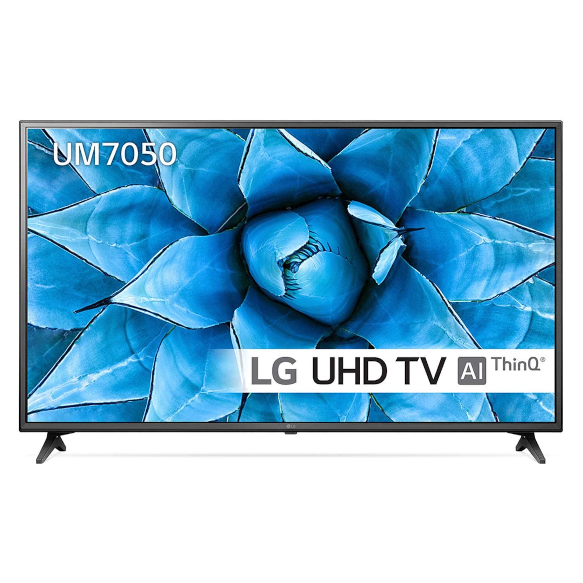 LG 55UM7050PLC 55 inch UHD 4K HDR Smart LED TV with Freeview Play - Ceramic Black Colour (2020 Model) [Energy Class A+] [Energy Class A+]