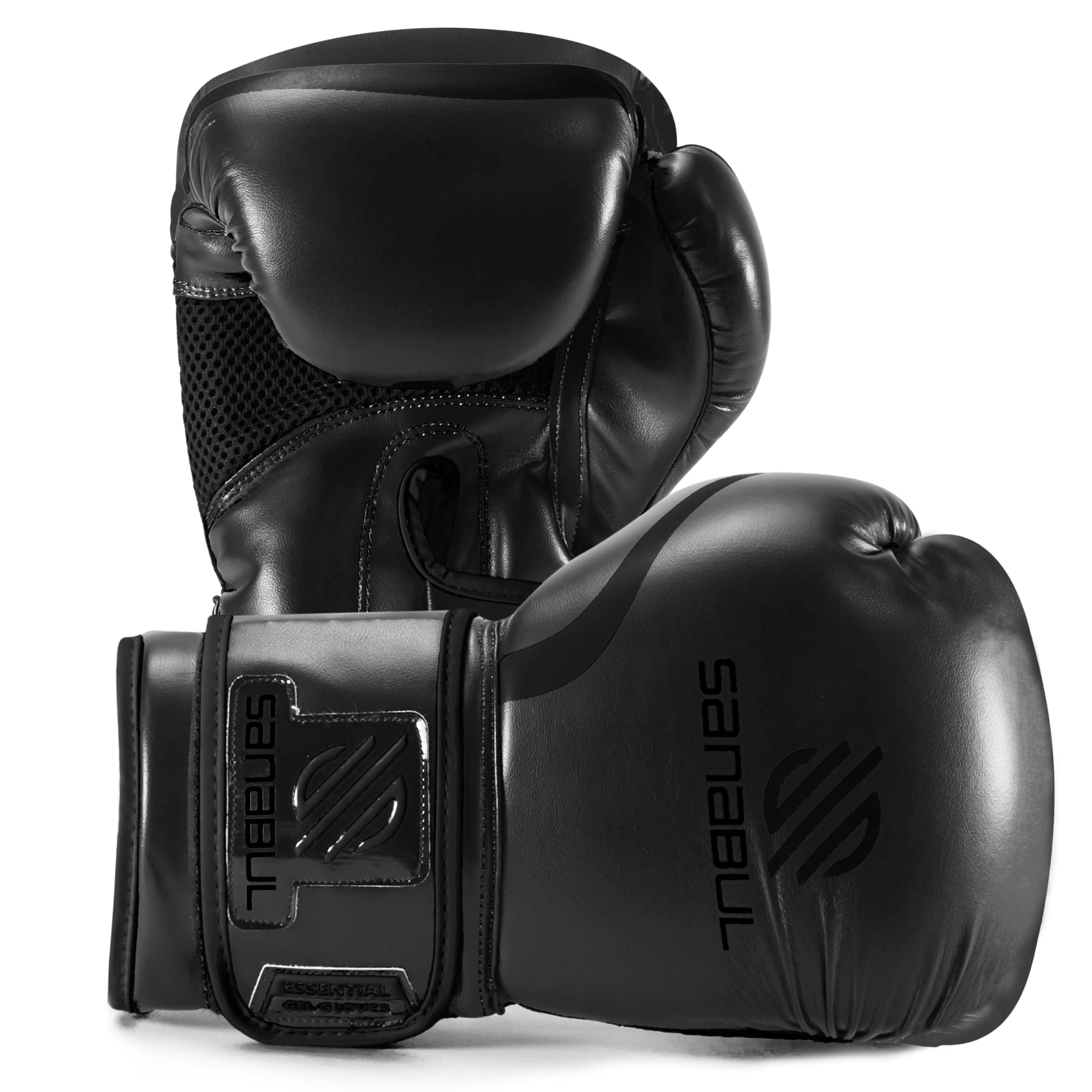 Essential Gel Boxing Gloves for Men & Women, Kickboxing MMA, Muay Thai Gloves and Heavy Bag Training Punching & Sparring
