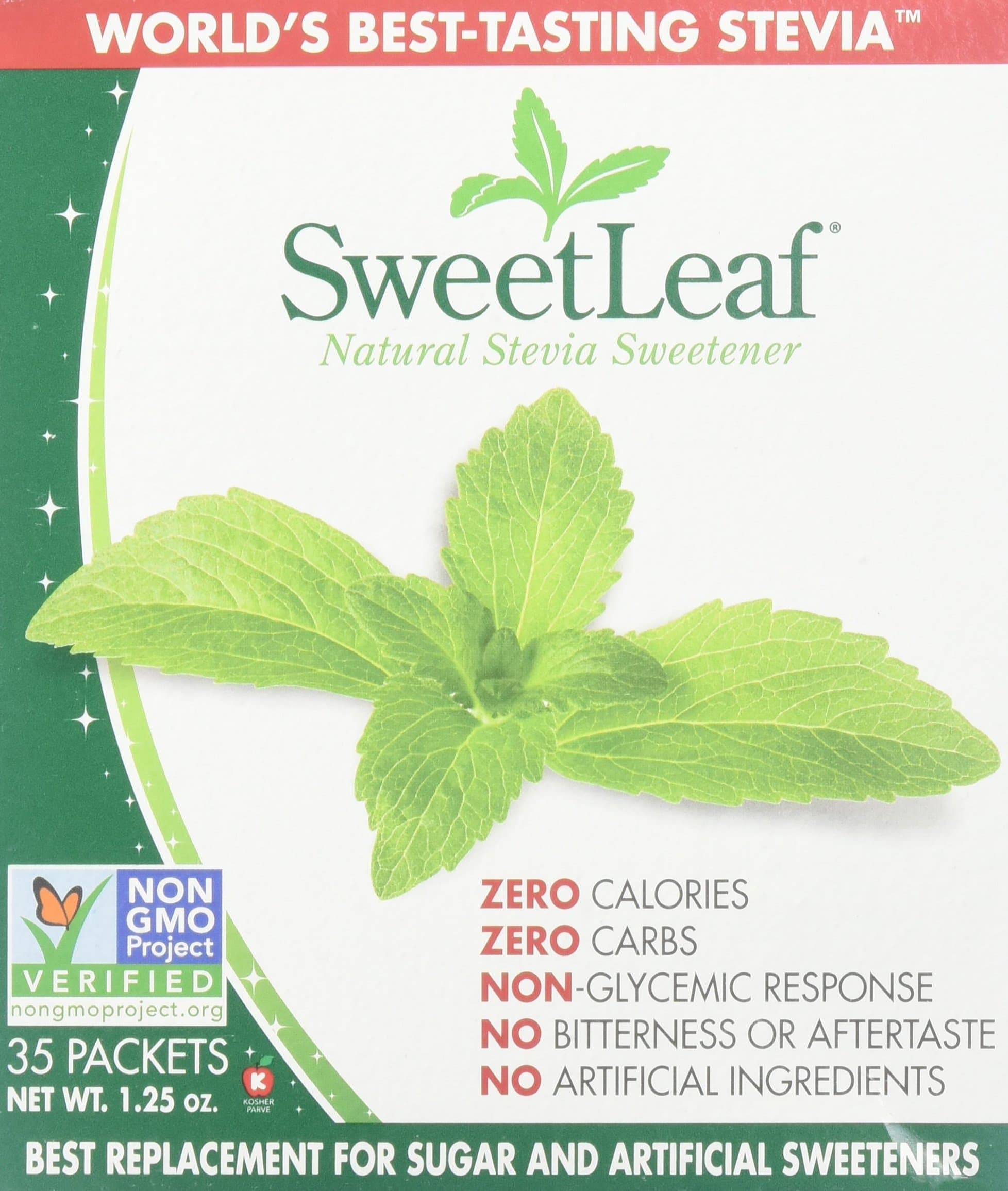 SweetLeaf Stevia Plus Fibre 35 Packets 35 Packets