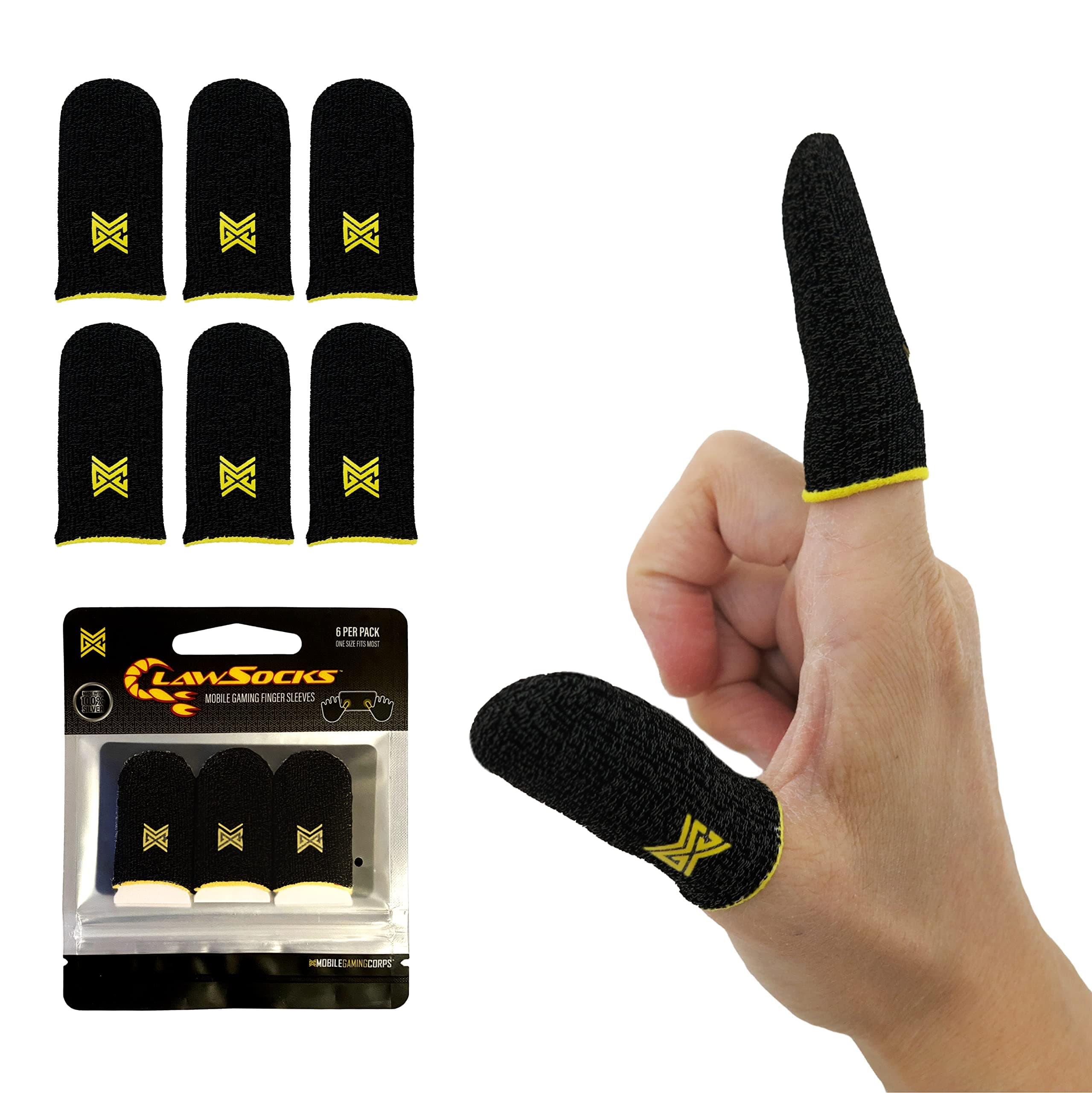 MGC ClawSocks Gaming finger sleeves - Carbon