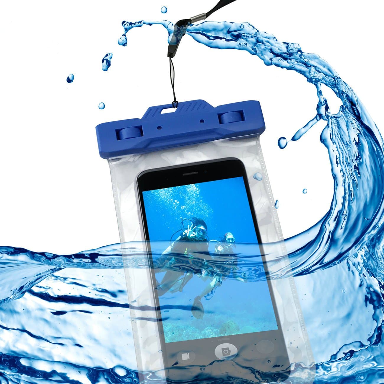 Mornstar Universal Waterproof Case, Cellphone Dry Bag with Armband & Strap for Cellphone up to 6.0", Sensitive Touch, Water Proof, Dust Dirt Proof, Snow Proof