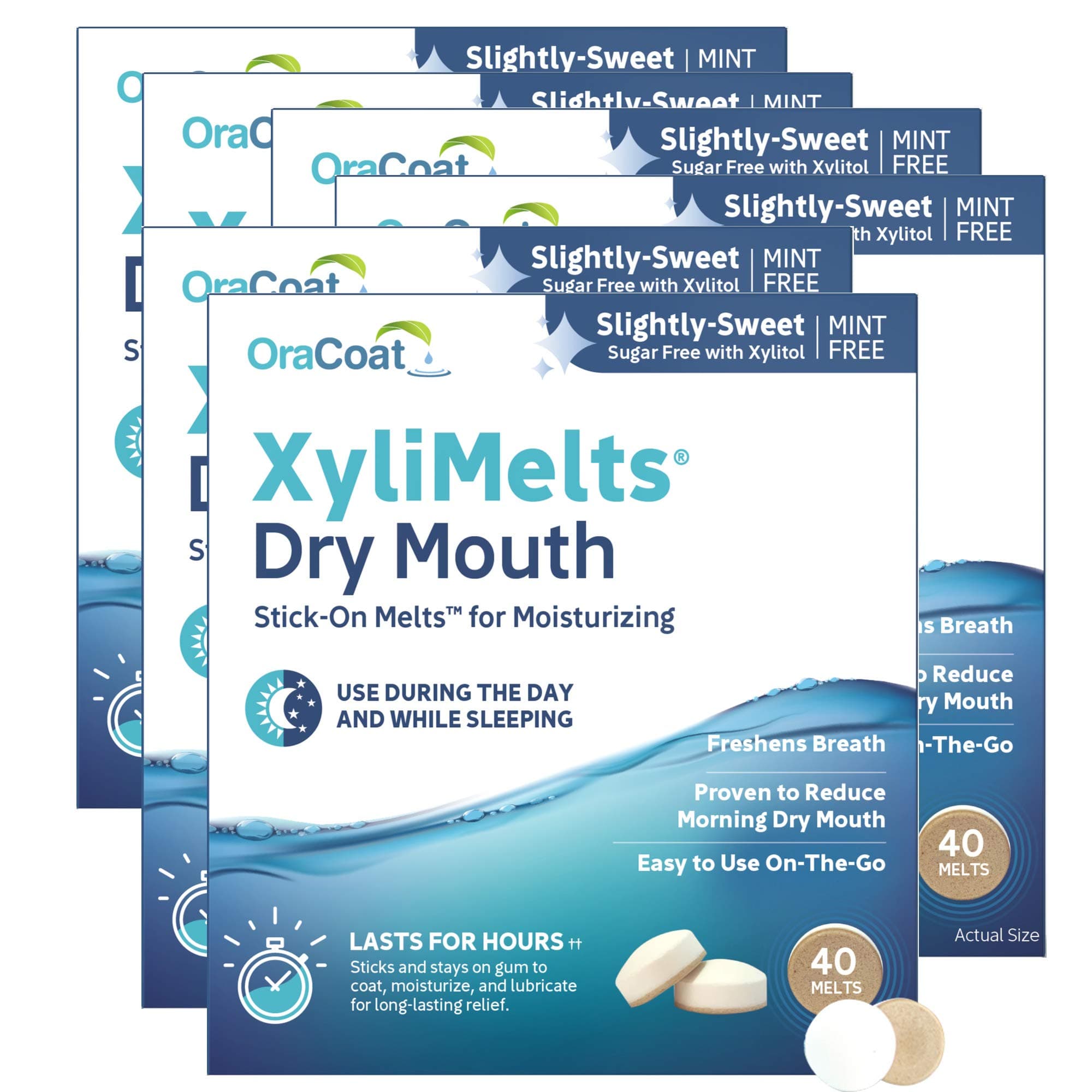 XyliMelts for Dry Mouth, Mint-Free (240 Discs) by ORAHEALTH