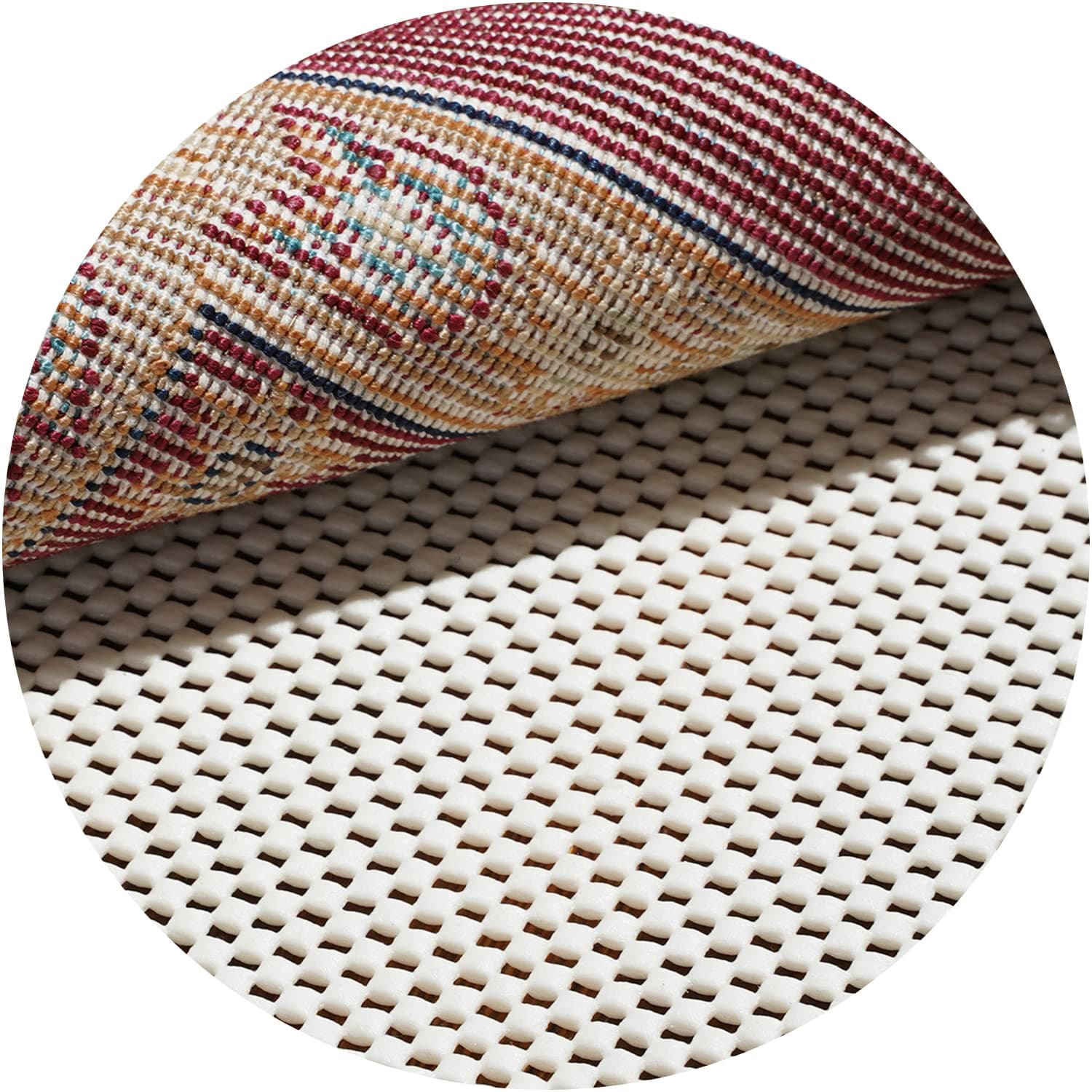 BAGAIL BASICS Non Slip Rug Pad Gripper Round 6 Feet Extra Thick Carpet Pads for Area Rugs and Hardwood Floors, Keep Your Rugs Safe and in Place