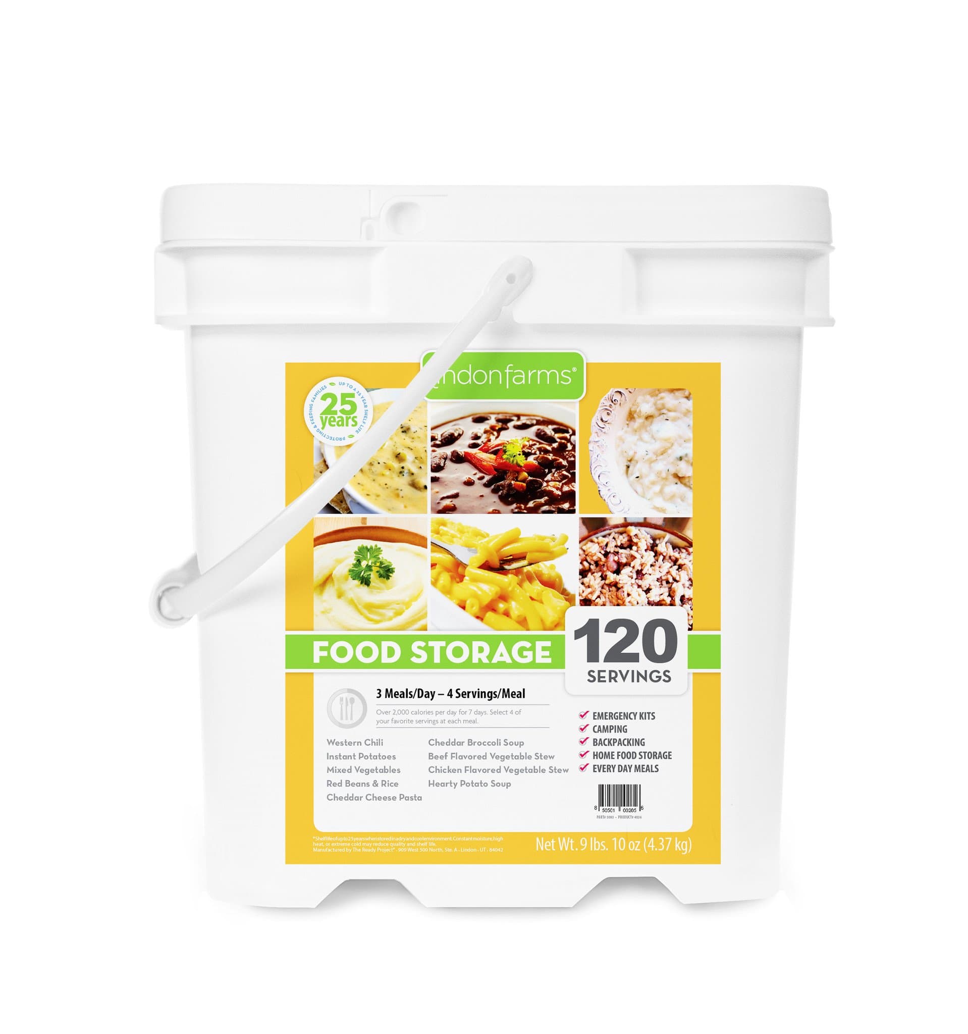 Lindon Farms 120 Servings Entree Bucket