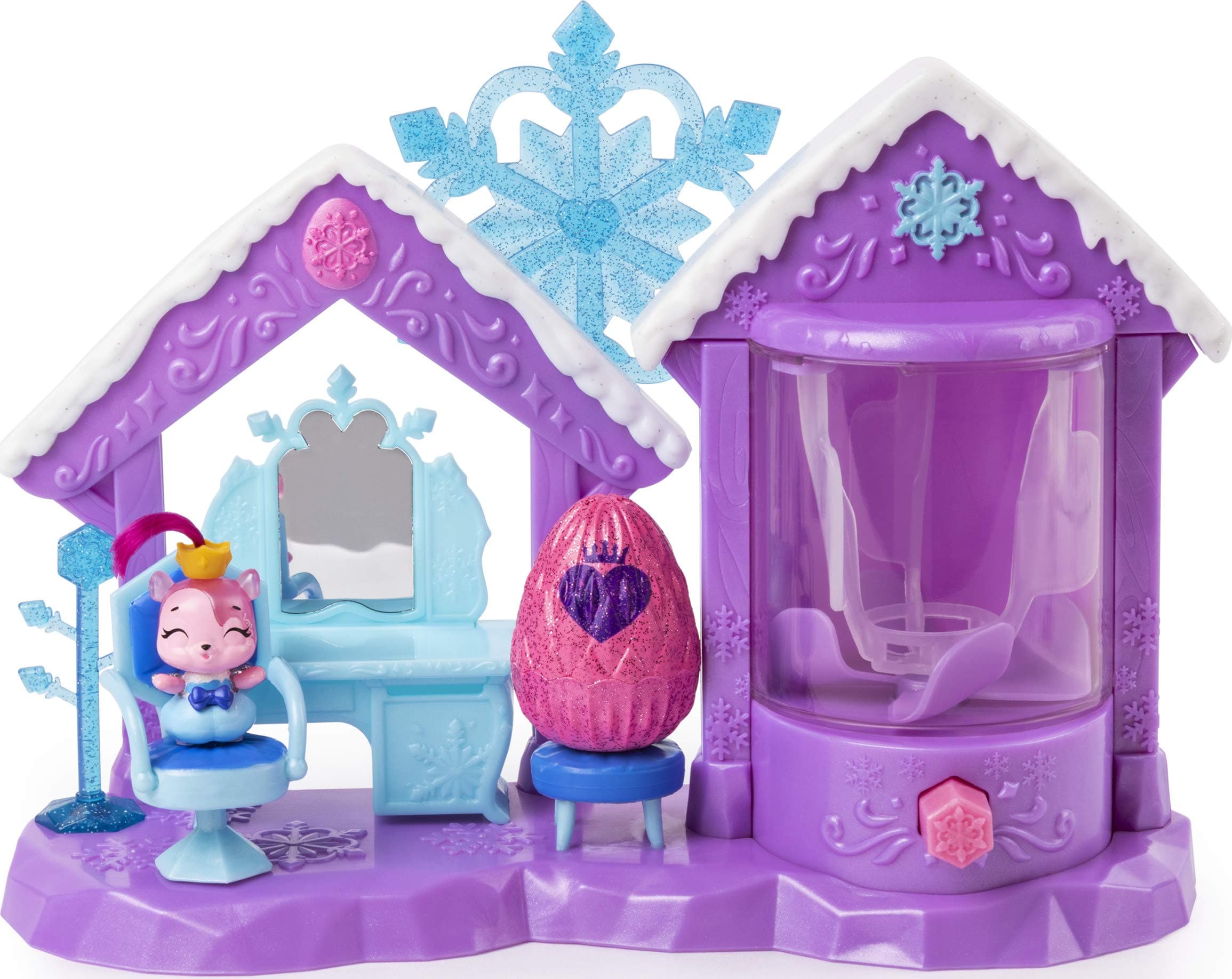 HATCHIMALS CollEGGtibles, Glitter Salon Playset with 2 Exclusive, for Kids Aged 5 and Up