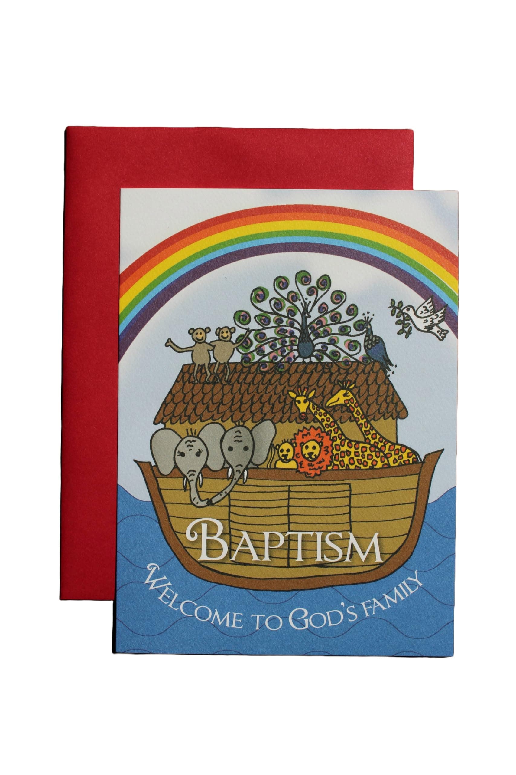 Salutare Stationery Noah's Ark Baptismal Card