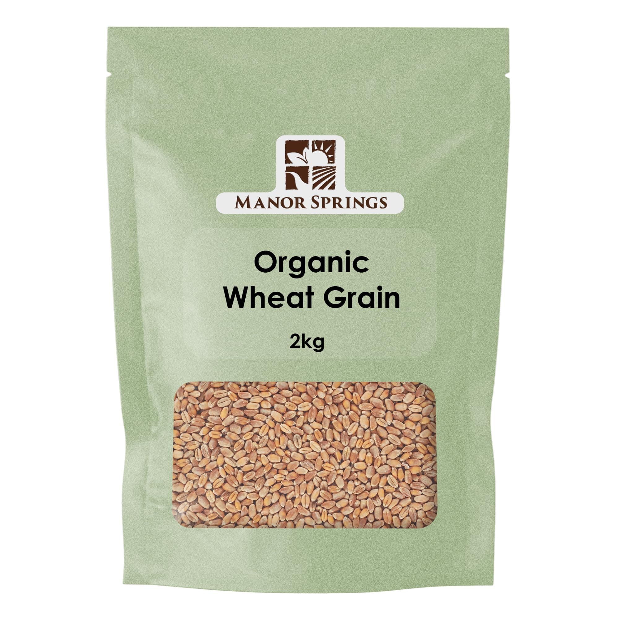 Organic Wheat Grain 2kg by Manor Springs OrganicSoil AssociationSoil AssociationSoil Association