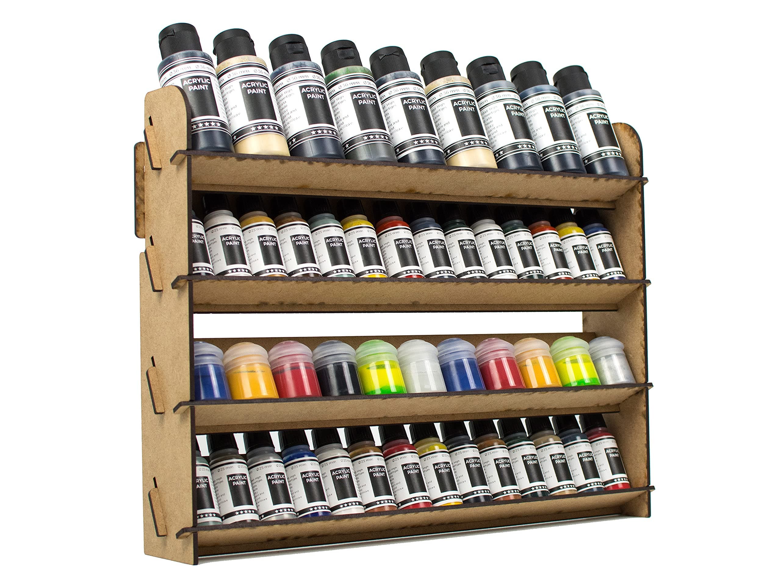 Paint Rack for model paints. Hobby craft Citadel Vallejo Tamiya Army wall paint rack stand paint holder organiser Miniature warhammer paint storage Model painting station (Universal)