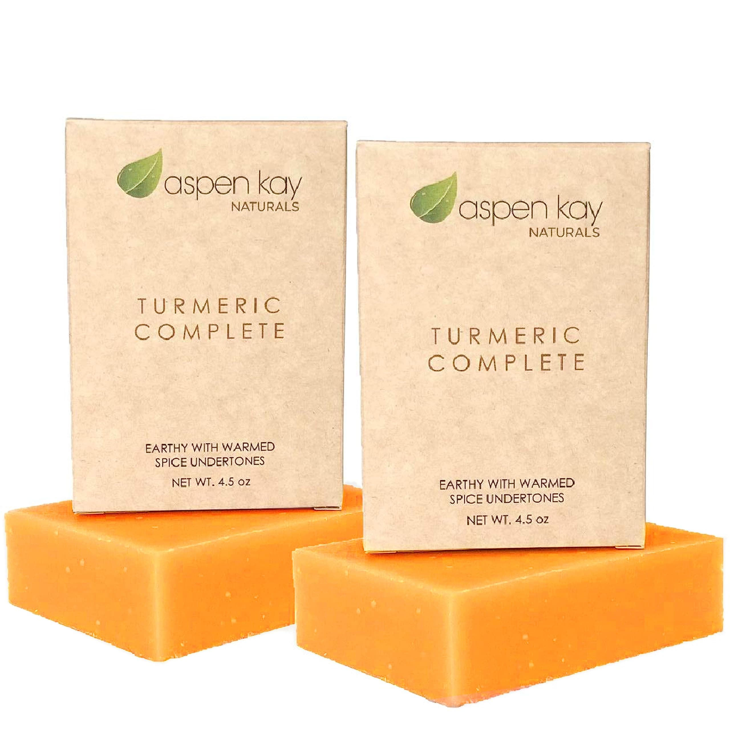 Turmeric Soap Bar for Body and Face - Made with Natural and Organic Ingredients Gentle Soap - For All Skin Types - Made in USA 4.5 Ounce Bar