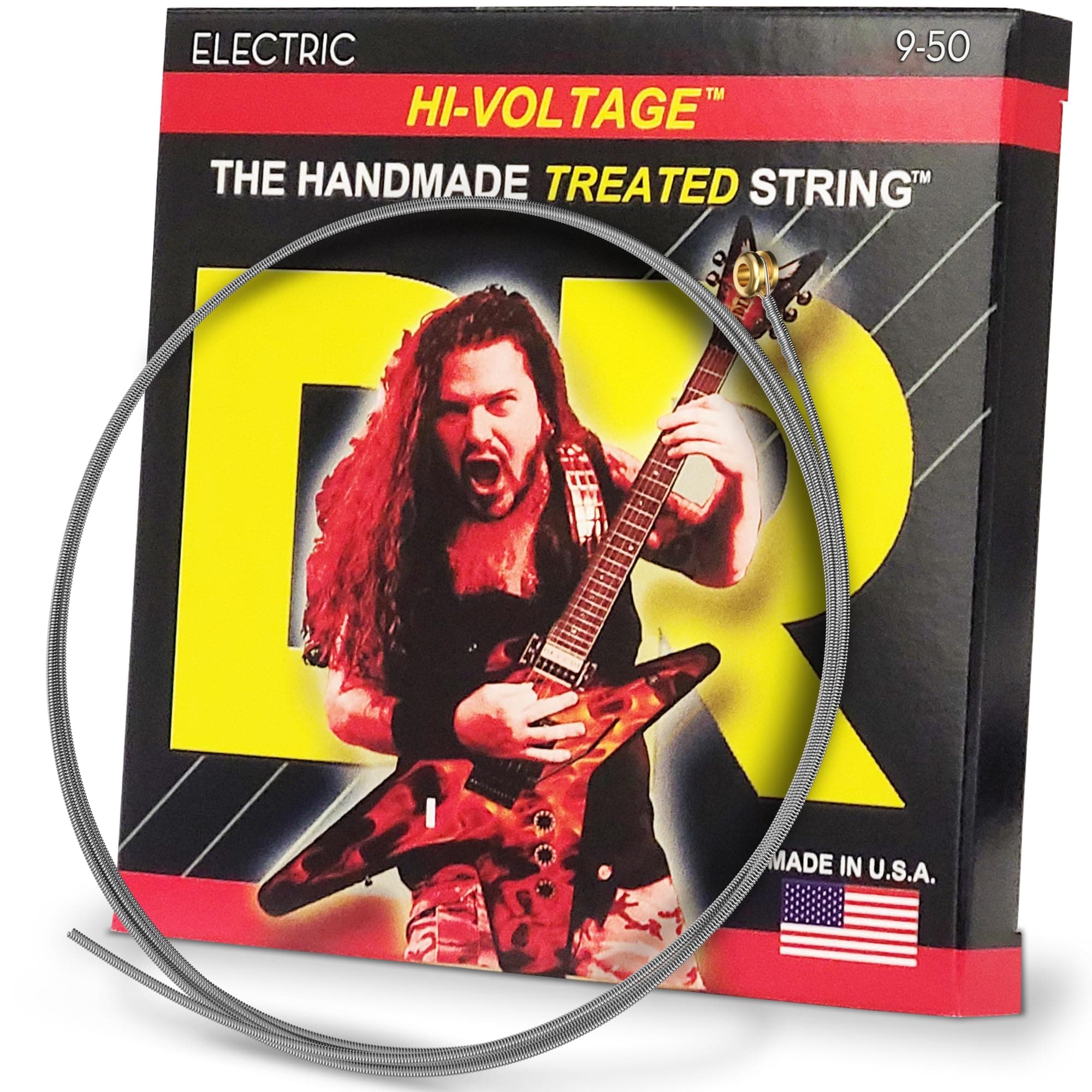 DR Strings Electric Guitar Strings, Dimebag Darrell Signature, Treated Nickel-Plated, 9-50