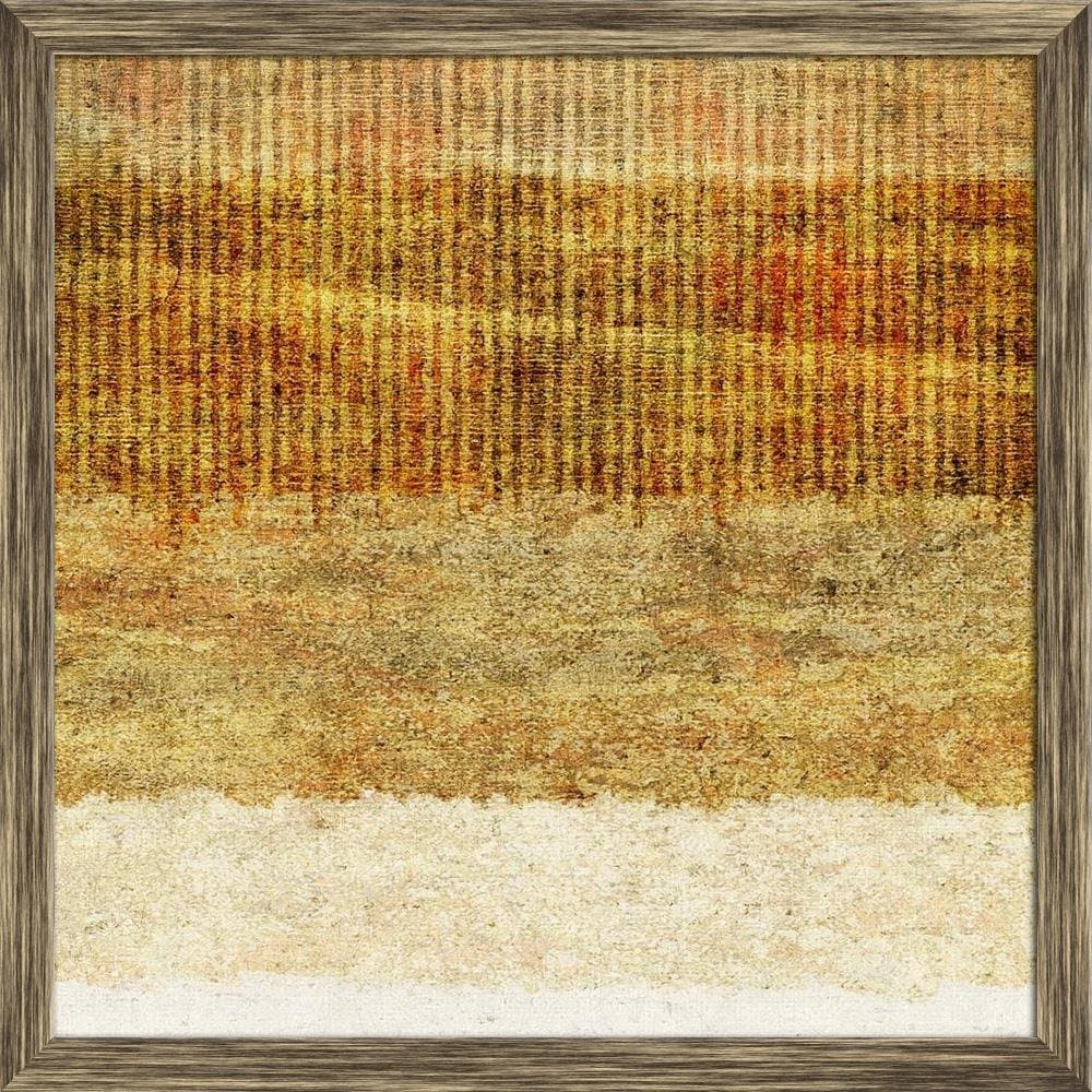 ArtzFolio Abstract Artwork D125 Canvas Painting Antique Gold Wood Frame 24 X 24Inch