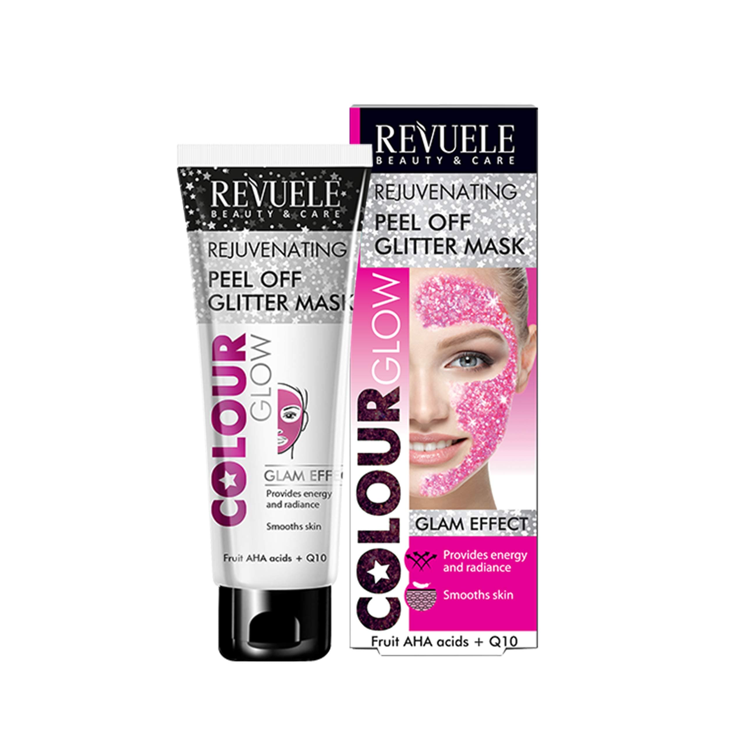 Rejuvenating Pink Colour Glow Peel Off Glitter Mask - 80ml