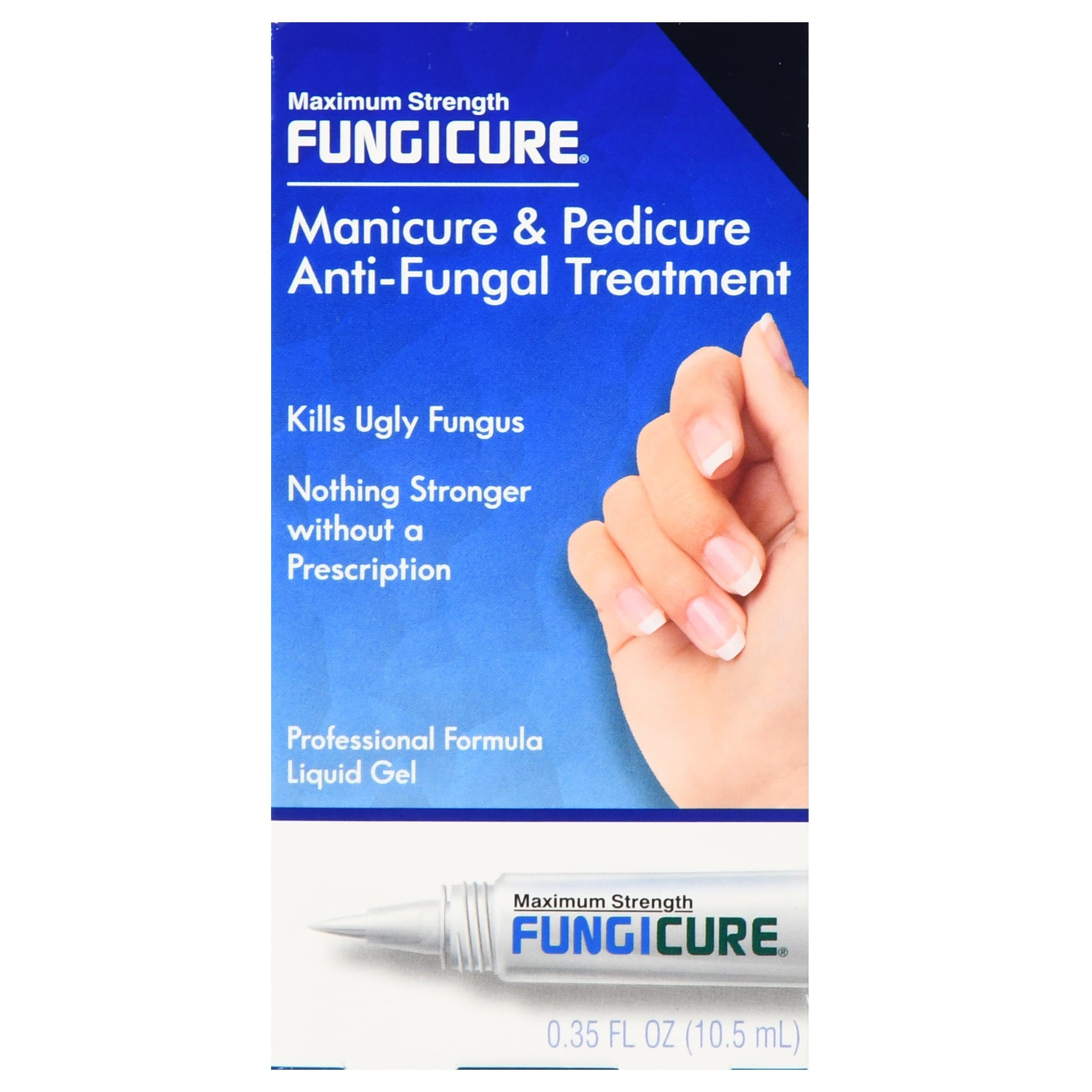 FUNGICURE ManiPedi Antifungal Liquid Gel Maximum Strength Kills Ugly Fungus, 0.35 Fl Oz