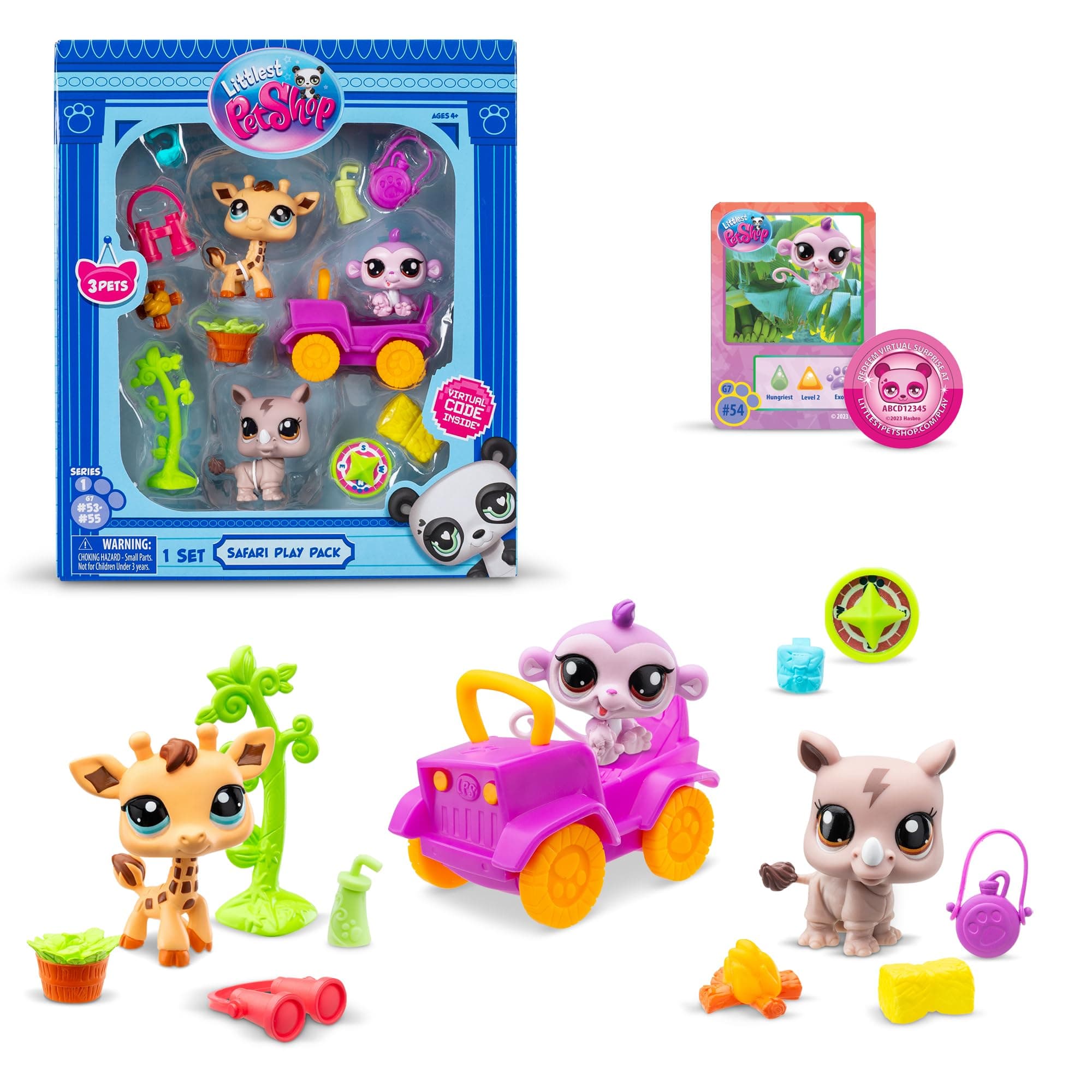 Littlest Pet Shop Zestaw Safari 3 figurki [FIGURKA]