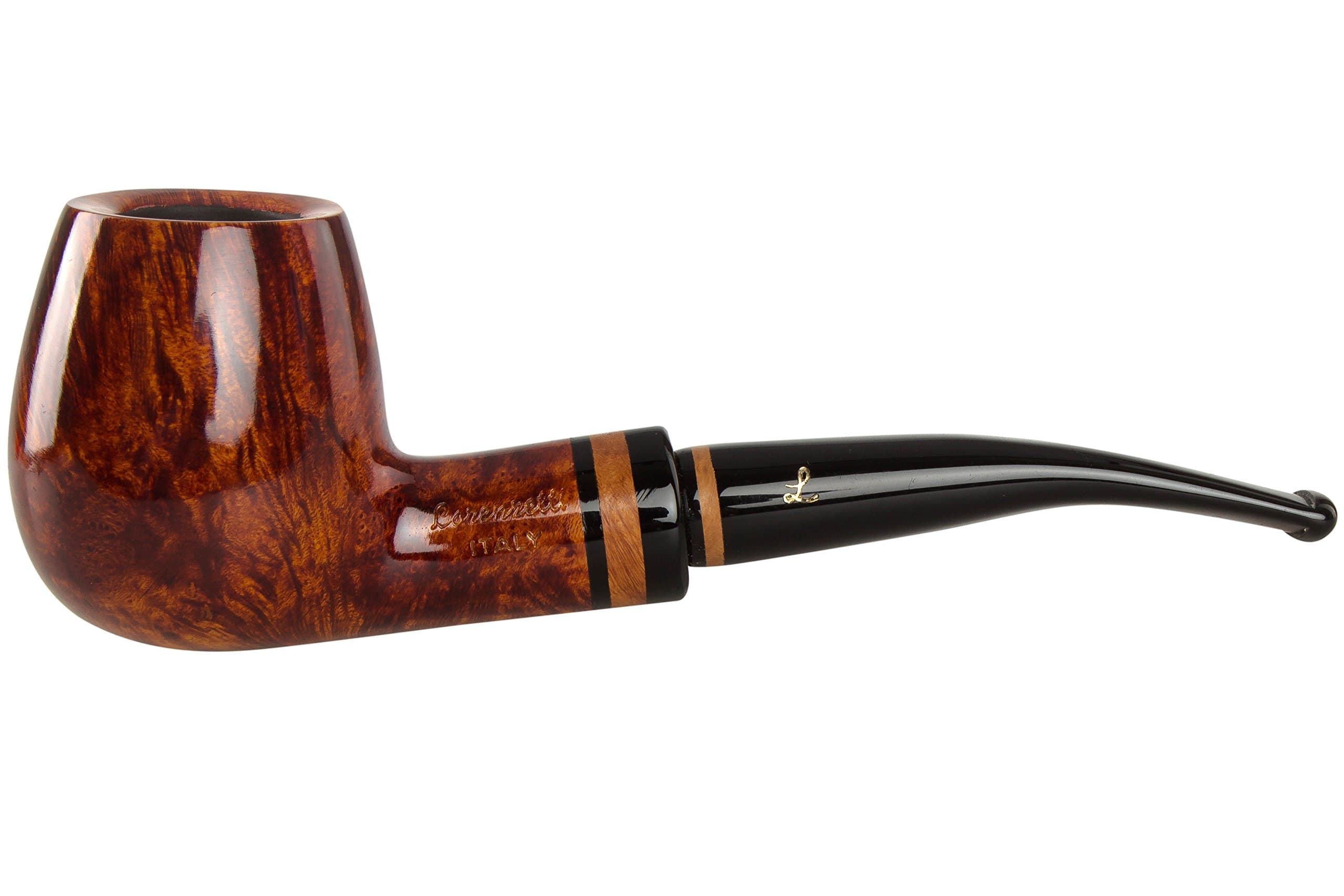 Lorenzetti Constantine 49 Tobacco Pipe - Bent Billiard Smooth