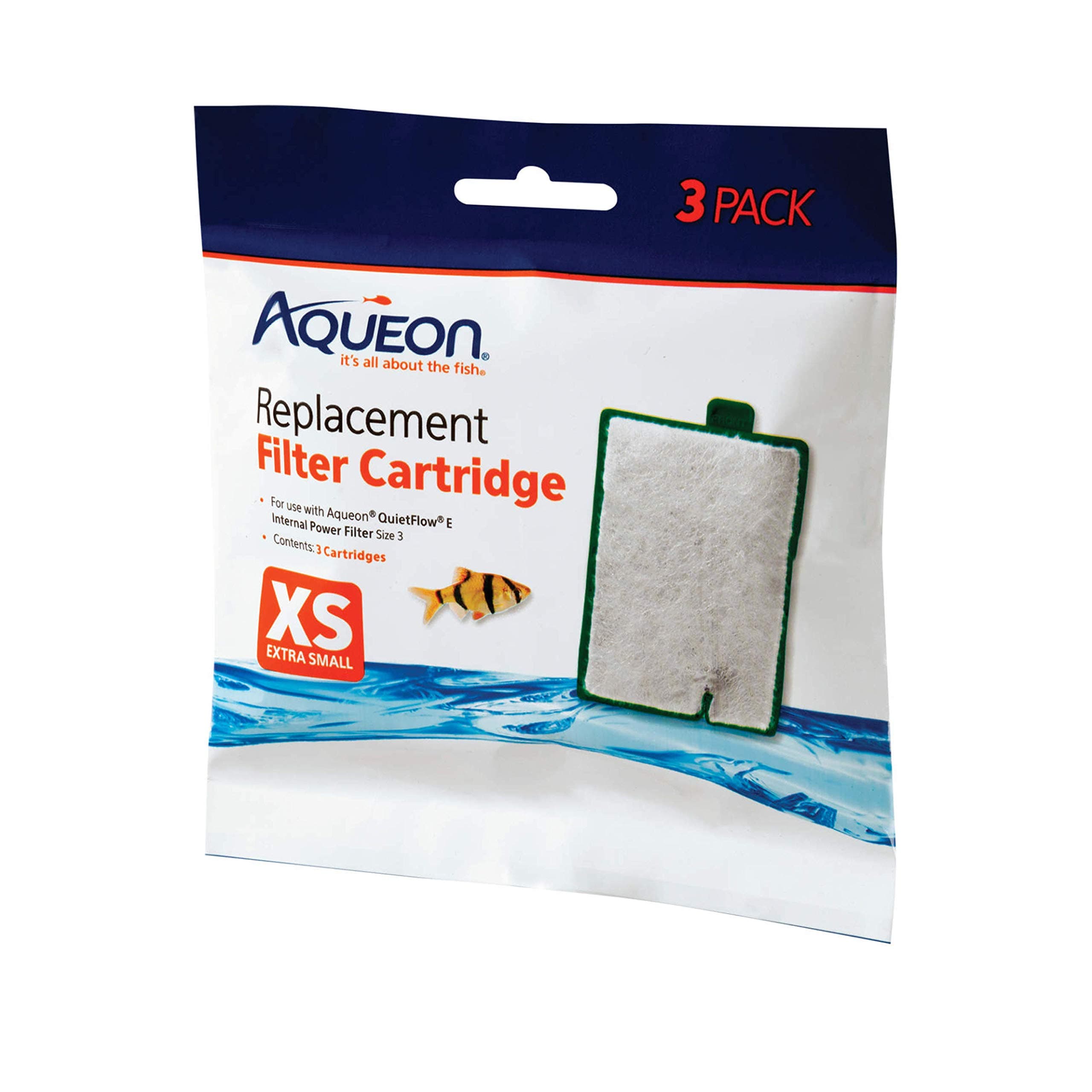 Aqueon QuietFlow Filter Cartridge, X-Small, 3-Pack