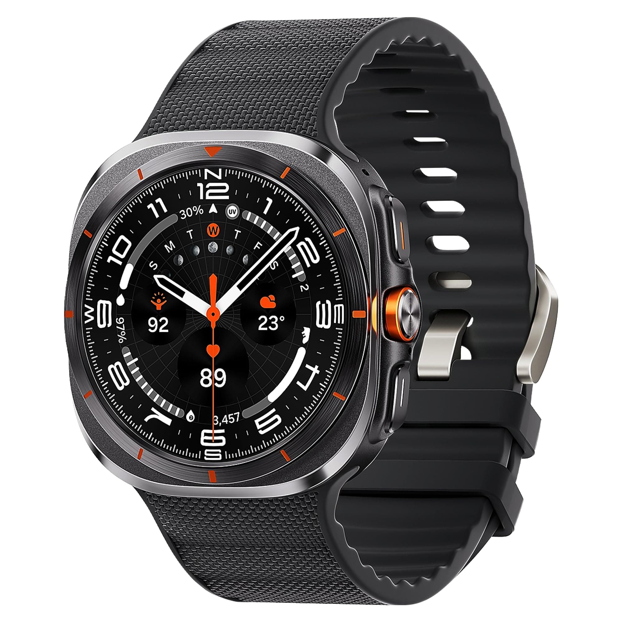 Galaxy Watch Ultra Peakform Band,Rugged Sport Band for Samsung Galaxy Watch Ultra Bands 47mm for Men/Women,Silicone Replacement Strap Wristband Compatible with Samsung Watch Ultra Band 47 mm(2024)