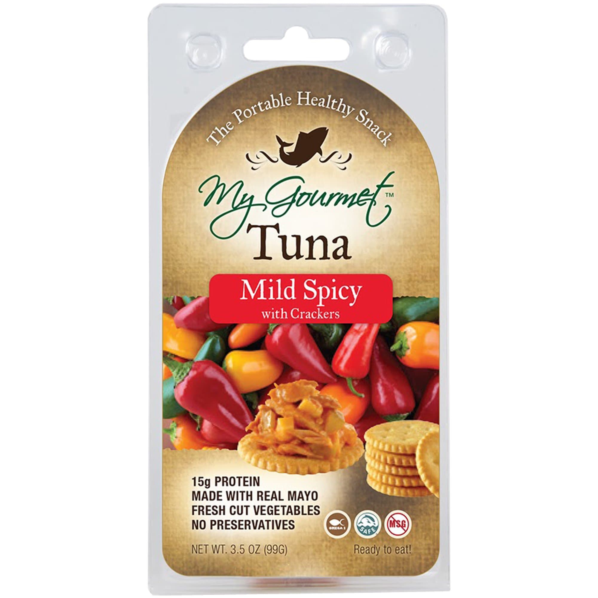 My Gourmet Tuna Mild Spicy with Crackers, 3.5 Ounce (3 Count)