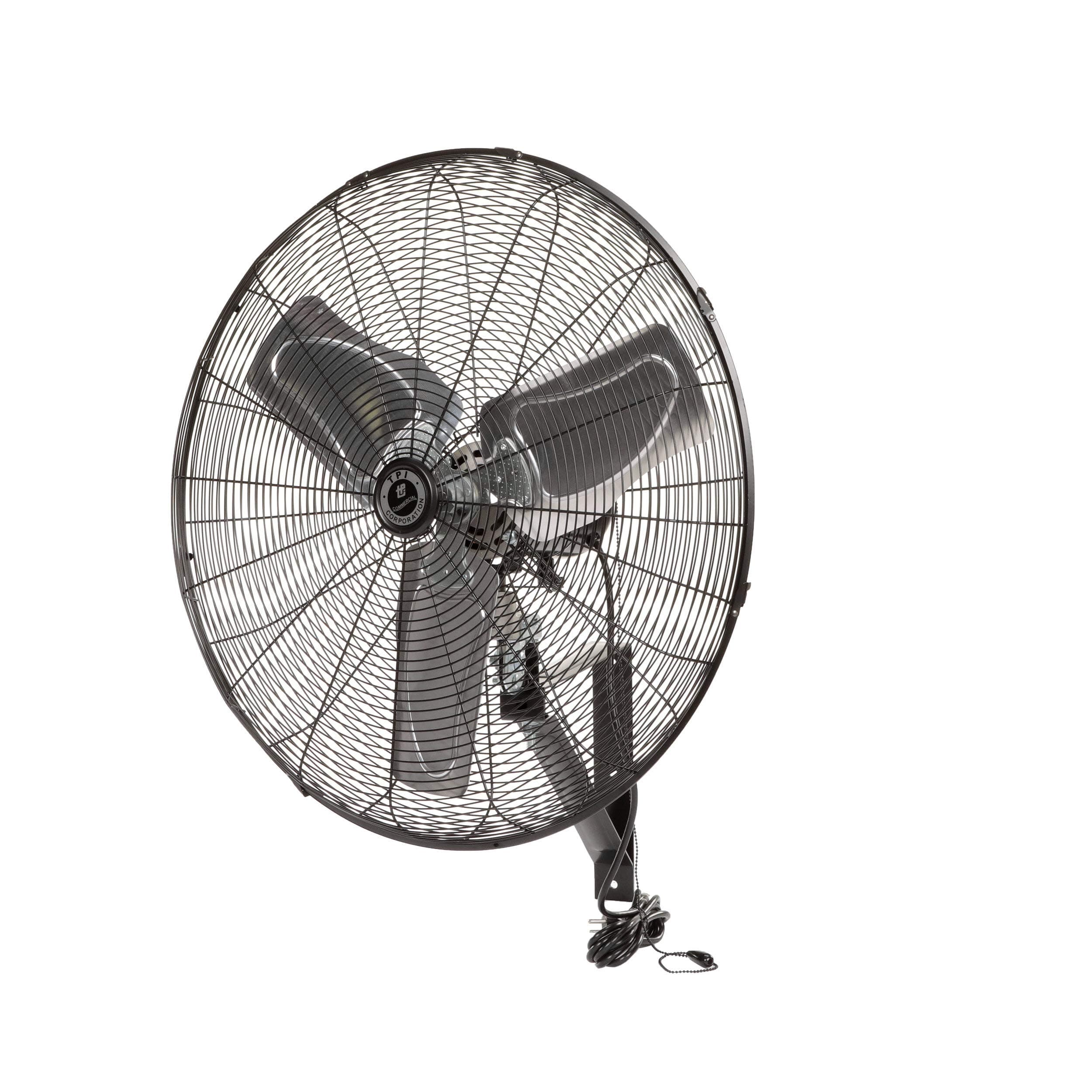 TPI Corporation CACU-24-W Commercial Circulator, Wall Mount Fan - Single Phase 120 Volt, Aluminum Blade Ventilation Fan. Commercial Wall Fans