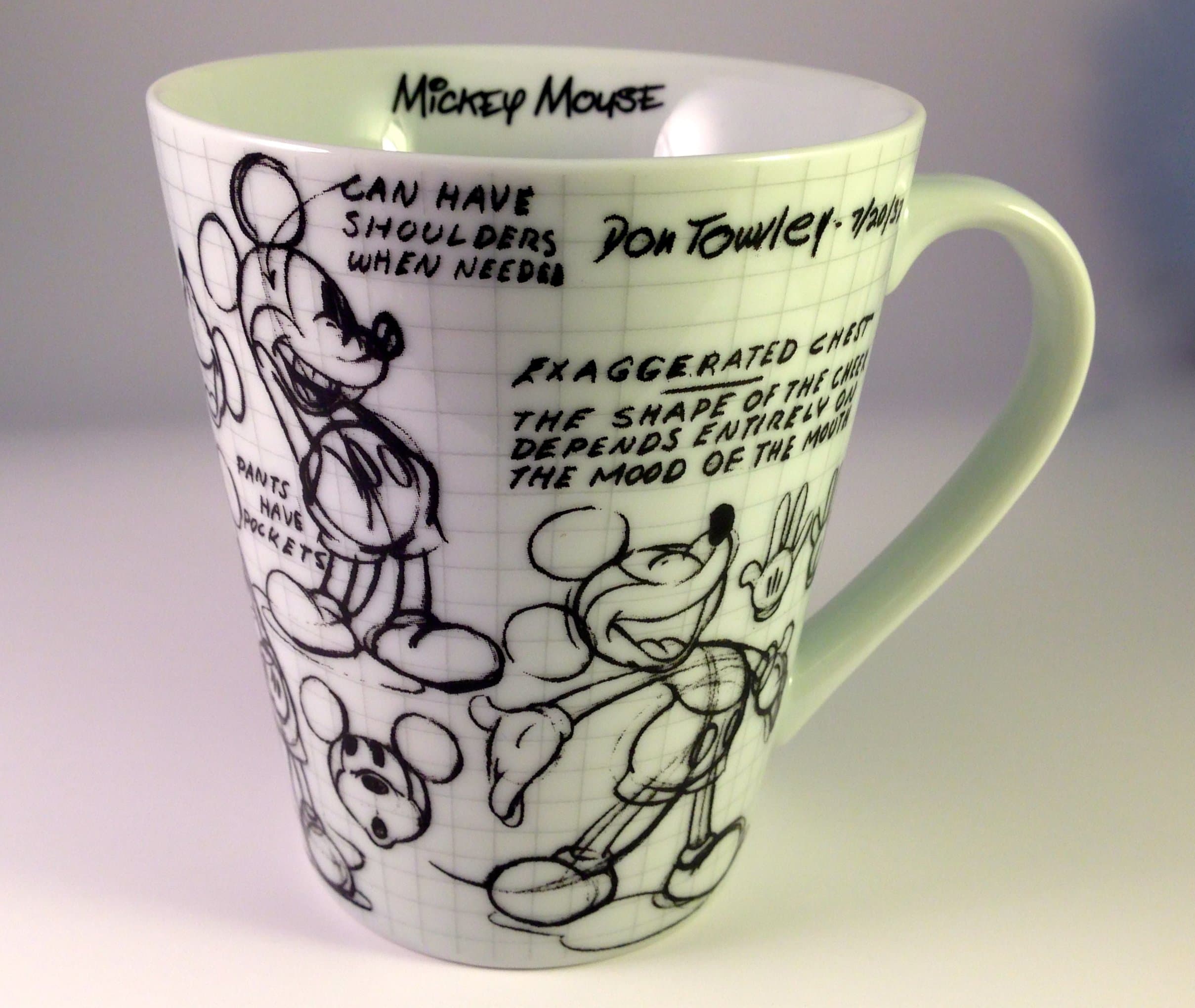 Disneys Animators Sketch Book THE ART OF MICKEY Coffee Mug