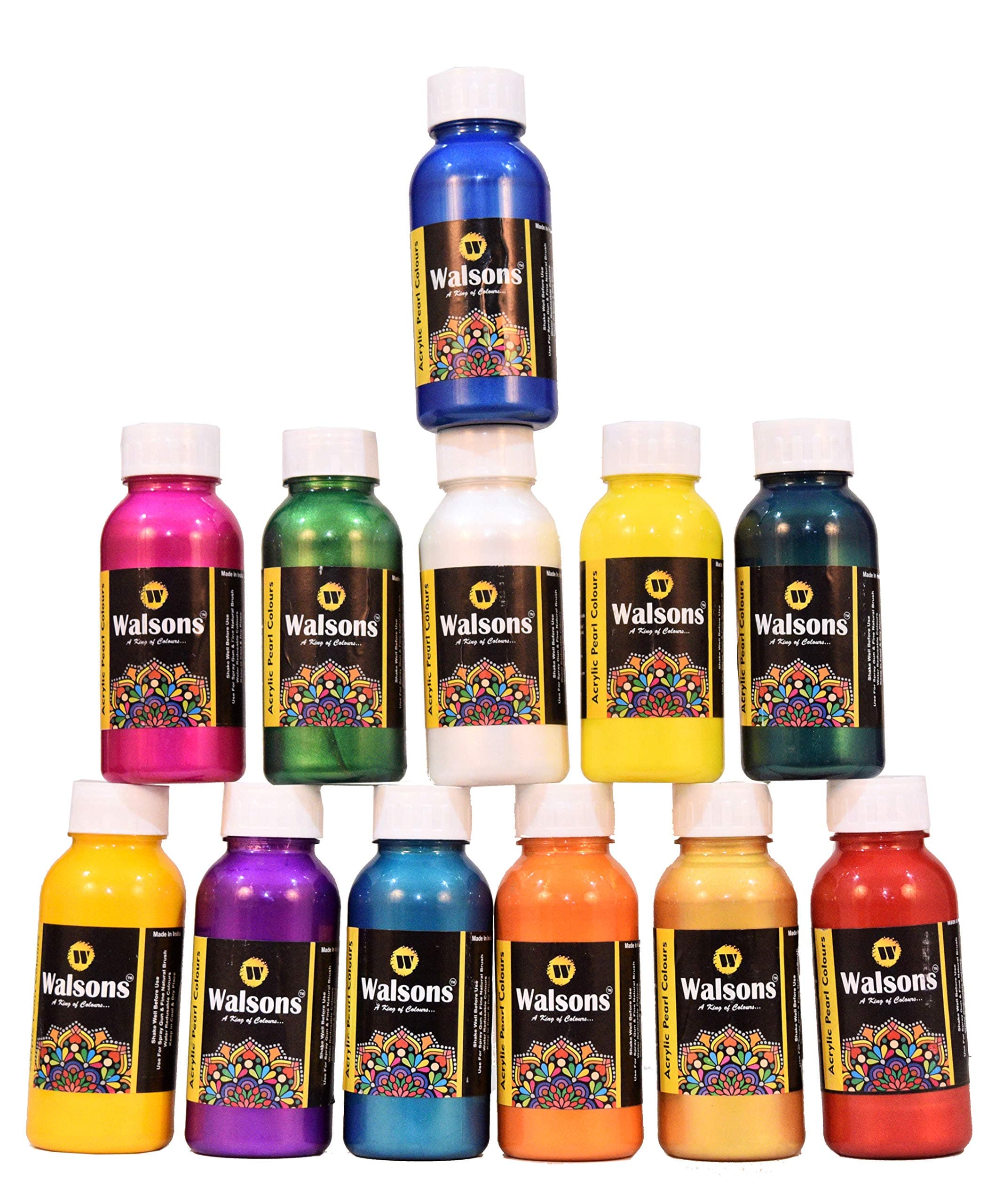 Walsons Artist & Statue Painting Acrylic Pearl Colours (Multi Colours Set of 12)