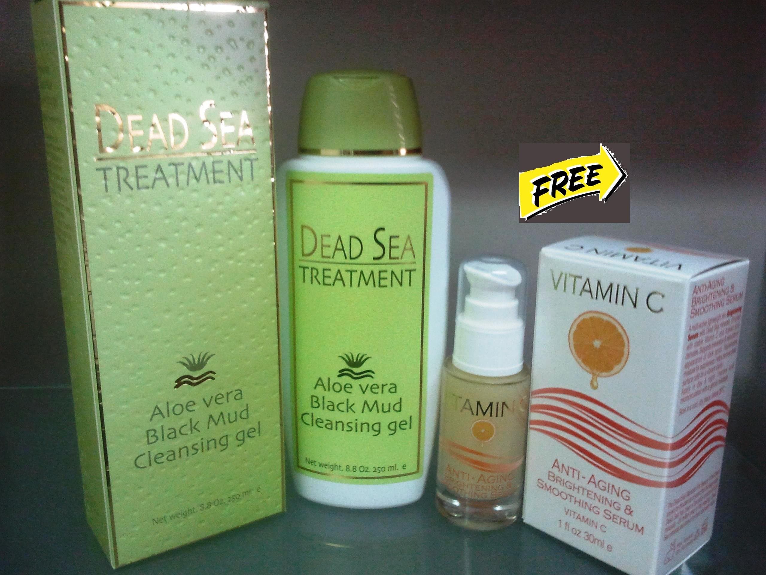 SPA COSMETICS SALE BRIGHTENING & SMOOTHING SERUM 30ML FOR FREE!!!! + ALOE VERA BLACK MUD CLEANSING GEL 250ML