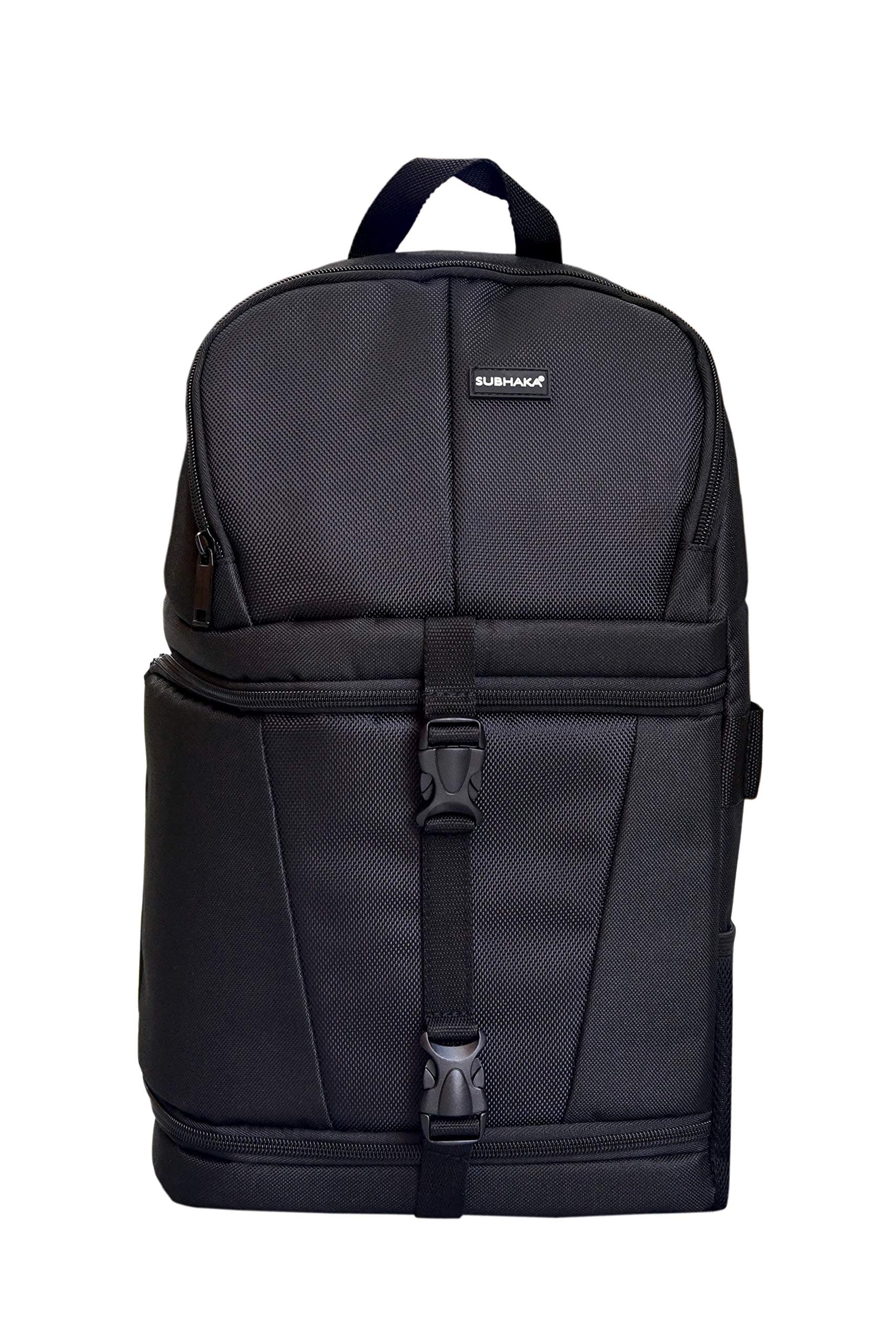 SUBHAKA DSLR Camera Sling Backpack - Black - Camera Backpack Bag Professional for DSLR/SLR Mirrorless Camera Waterproof, Camera Case Compatible for Sony Canon Nikon Camera and Lens Tripod Accessories