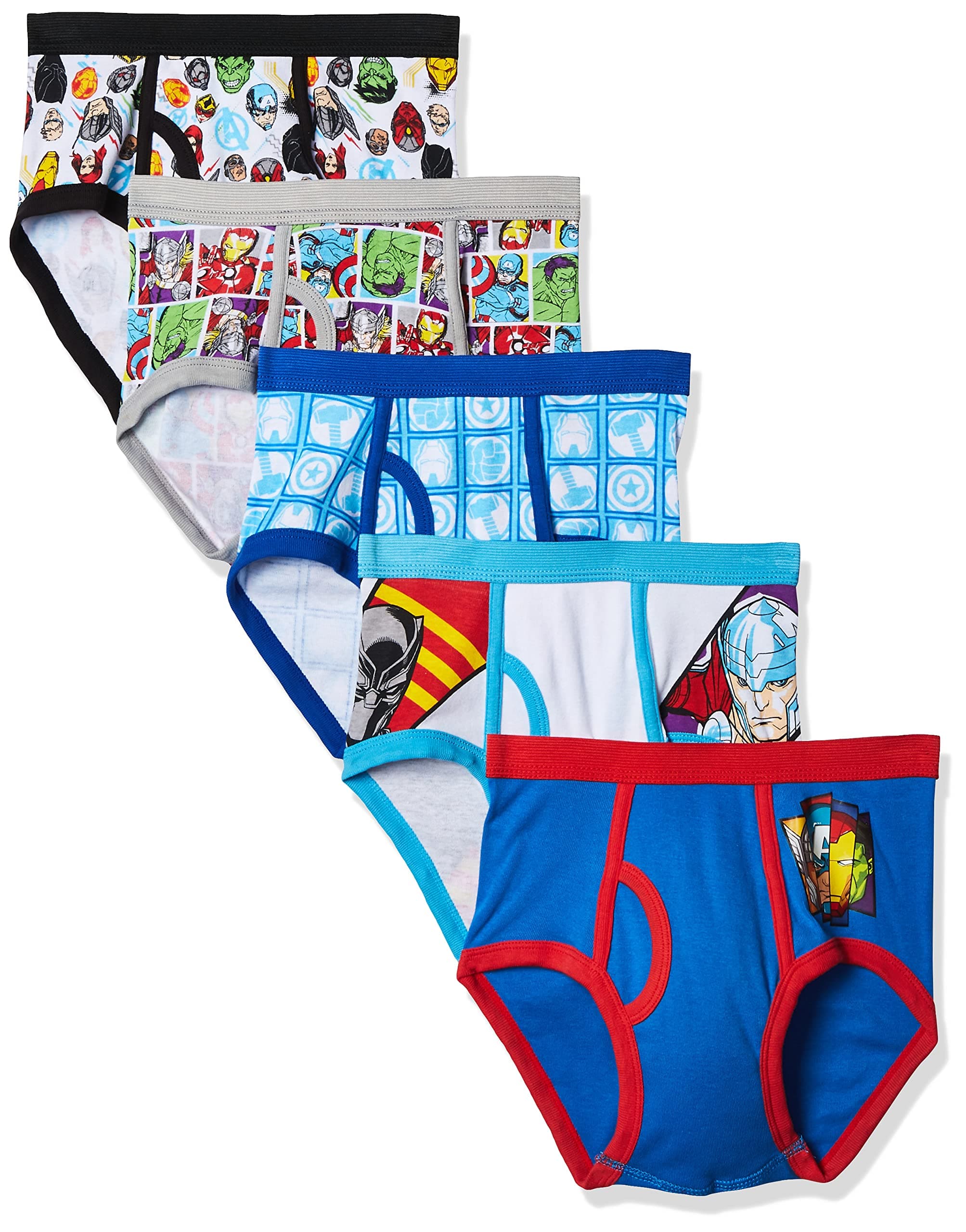 MarvelBoys' Underwear Multipacks Available in Sizes 2/3t, 4t, 4, 6, 8 and 10