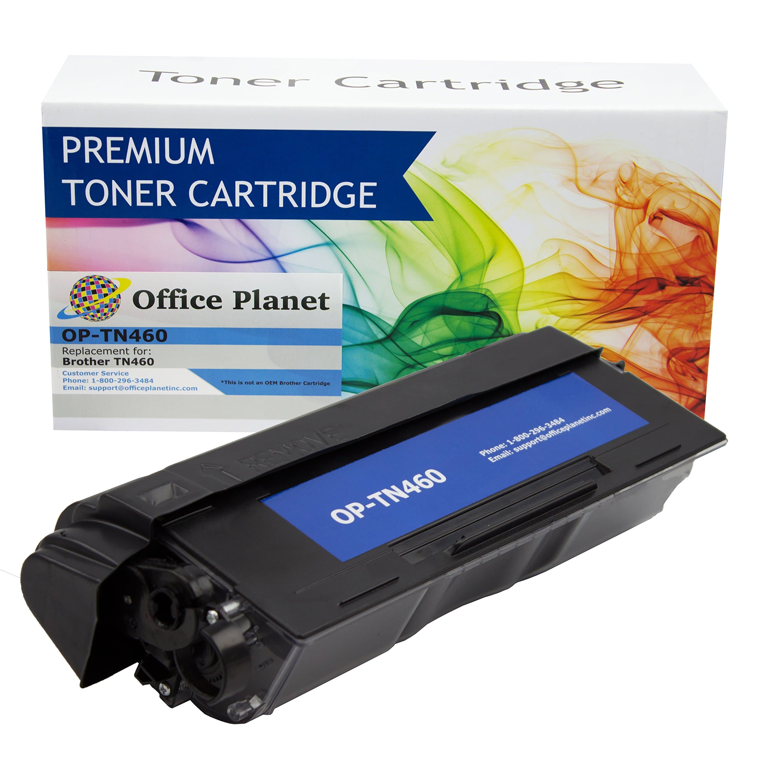 Office Planet Compatible Replacement for Brother TN460 Toner Cartridge For Use With Brother DCP-1200, DCP-1400, IntelliFax-4100e, HL-1230, HL-1240, HL-1250, HL-1270N, HL-1435, HL-1440, HL-1450, HL-1470N, MFC-8300, MFC-8500, MFC-8600, MFC-8700, MFC-9600, MFC-9700, MFC-9800, MFC-P2500, IntelliFax-4100, IntelliFax-4750, IntelliFax-4750e, IntelliFax-5750, IntelliFax-5750e Printers