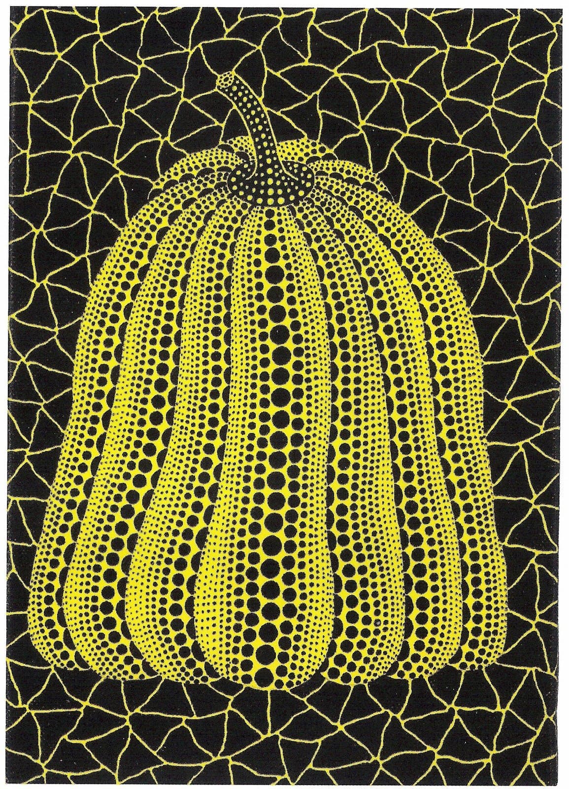 Kusama Yayoi, titulo: Untitled (Pumpkin) (1994), LITHOGRAPHY TECNIQUE 38X28 cmts . PAPER BFK France (WATERMARK) edition 100