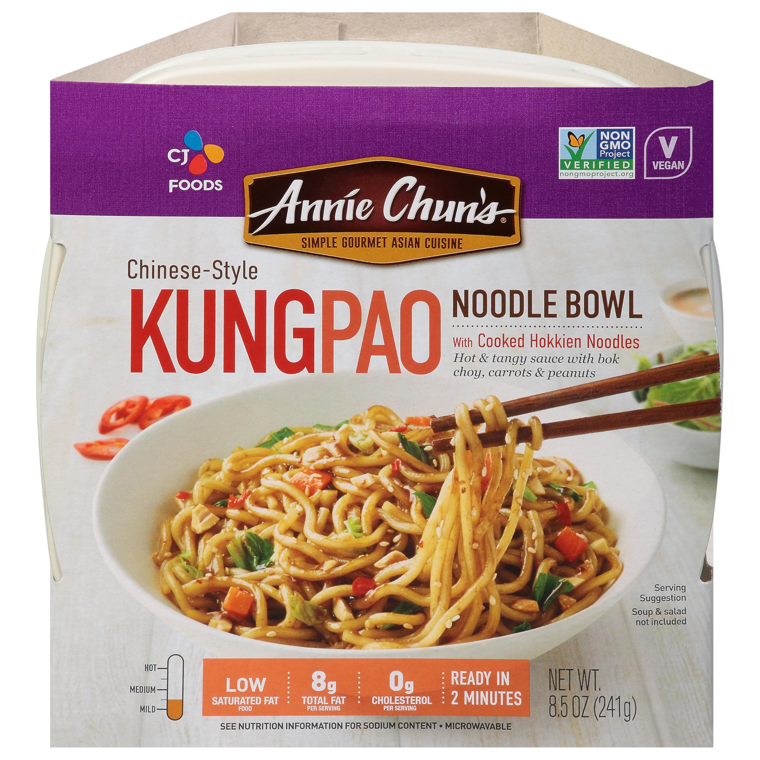 Annie Chun's Noodle Bowl, Chinese-Style Kung Pao, Non GMO, Vegan, 8.5 Oz (Pack of 6)
