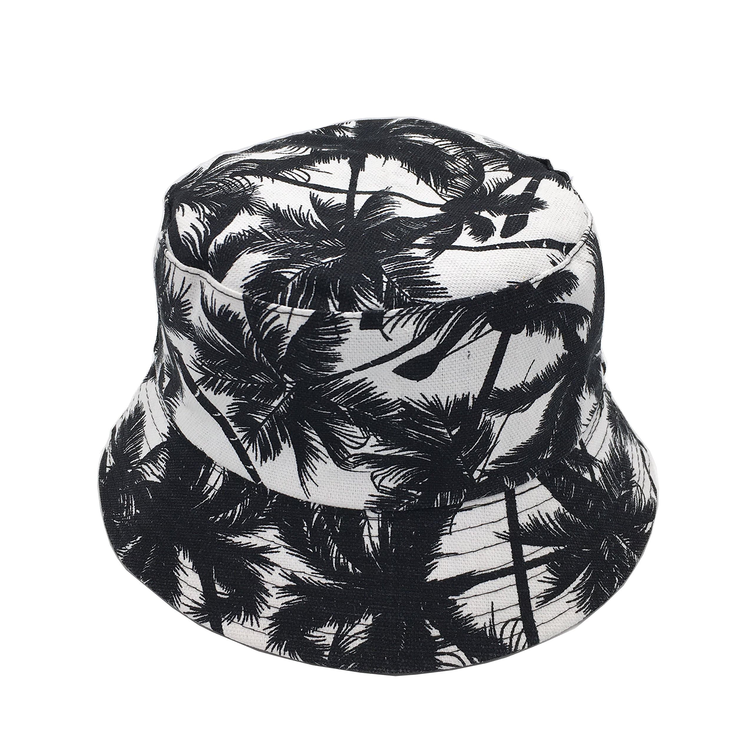 LWBTOSEE Hats Fashion Hats Bucket Sun Hat Foldable Wearable on The Front and Back, 2 Styles of one Hat Cap Black