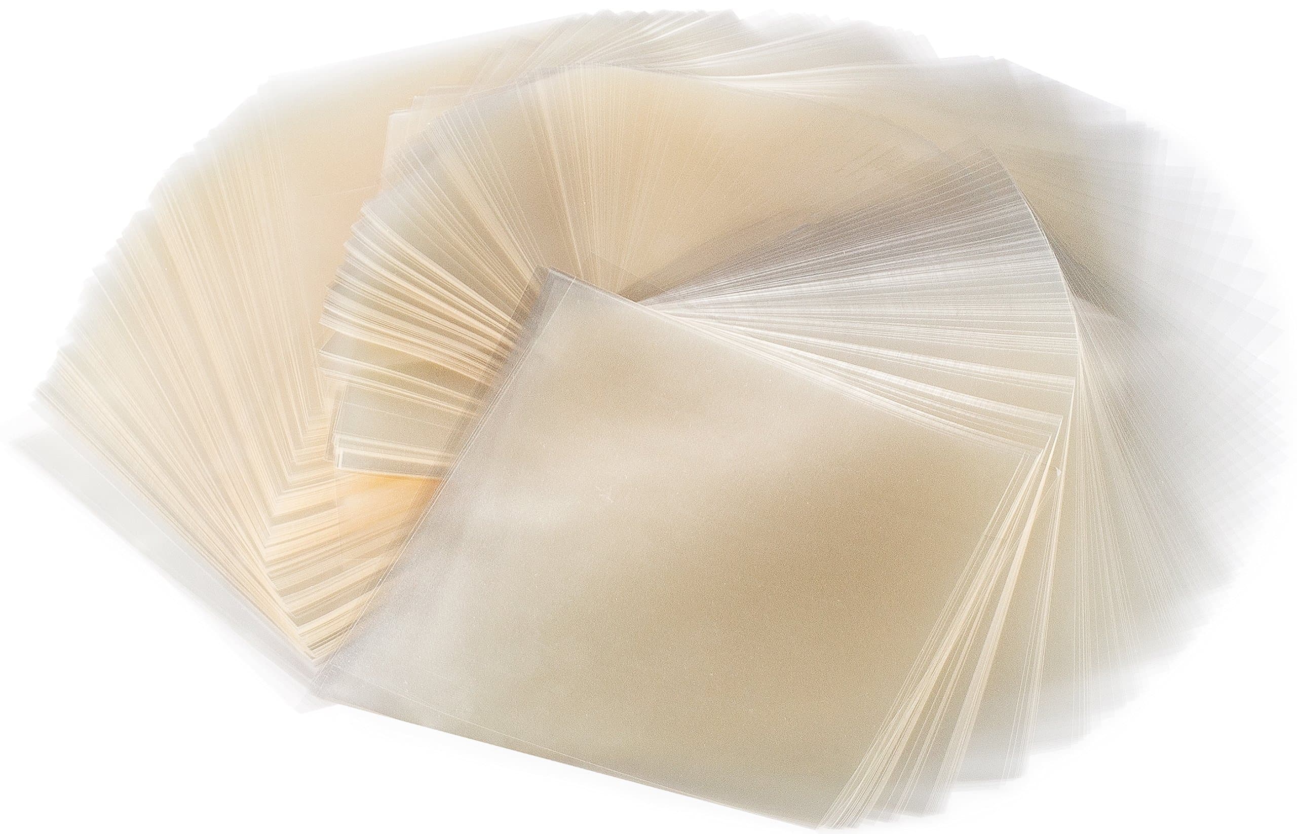 Clear Caramel, Candy and Chocolate Wrappers, Natural Cellophane, 1000 Square Sheets, 4.25x4.25 Inches