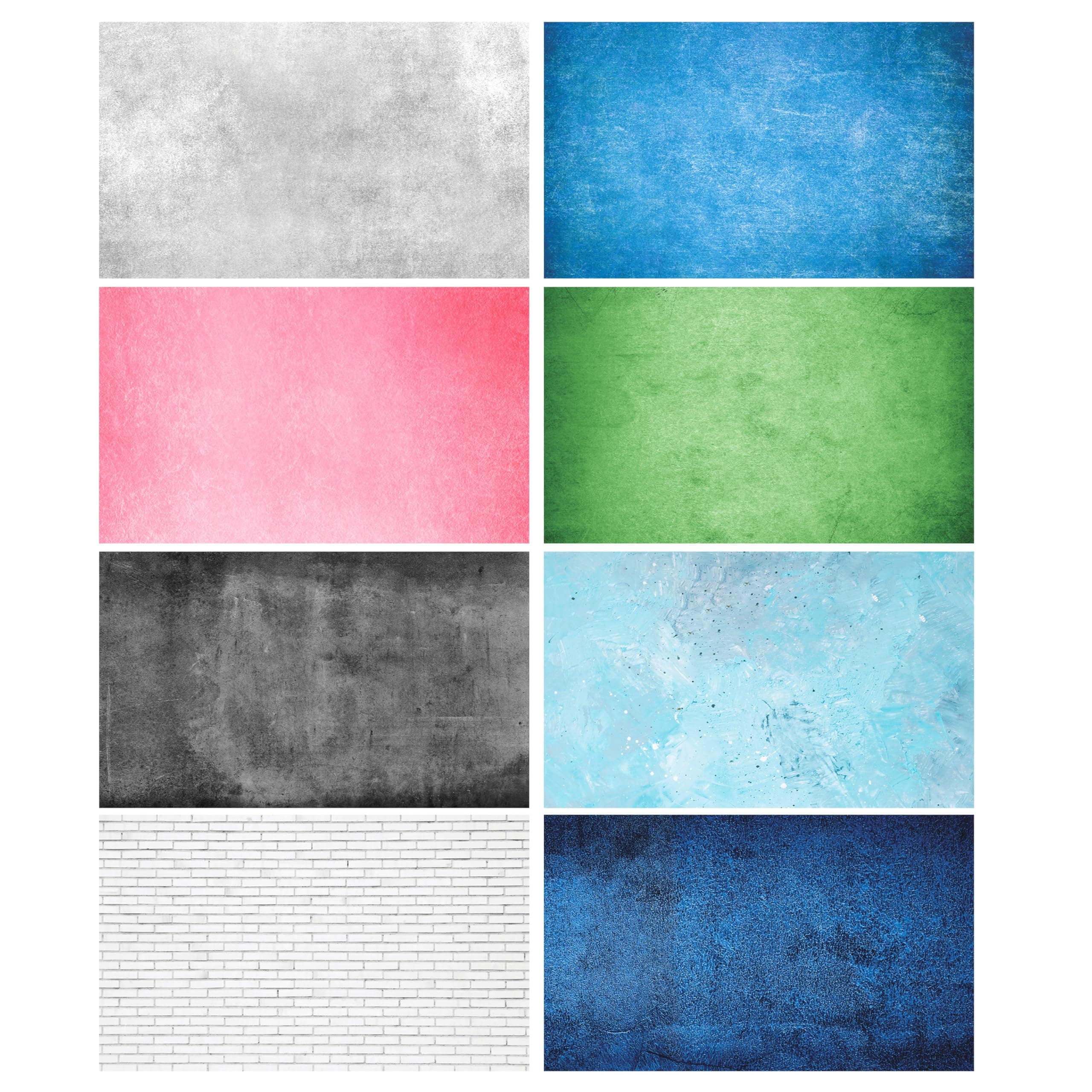 - 2 in 1 Double Sided Photography Color Backdrop PVC Wrinkle-Free Sheet for Small Product Shoot Photography Props (Pack of 4 L-30 Inch W-20 inch) 8 Designs