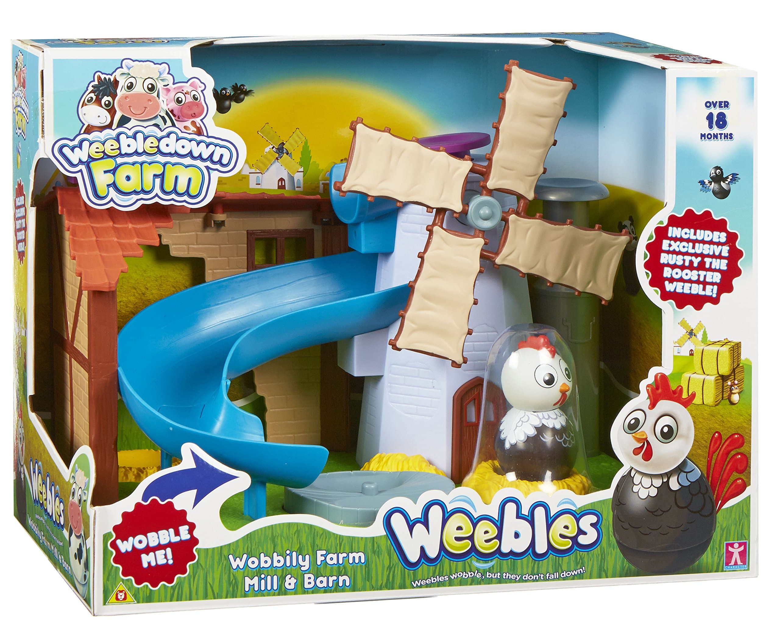 Weebledown Farm Weebles Wobbily Farm Mill & Barn Playset by Character Options