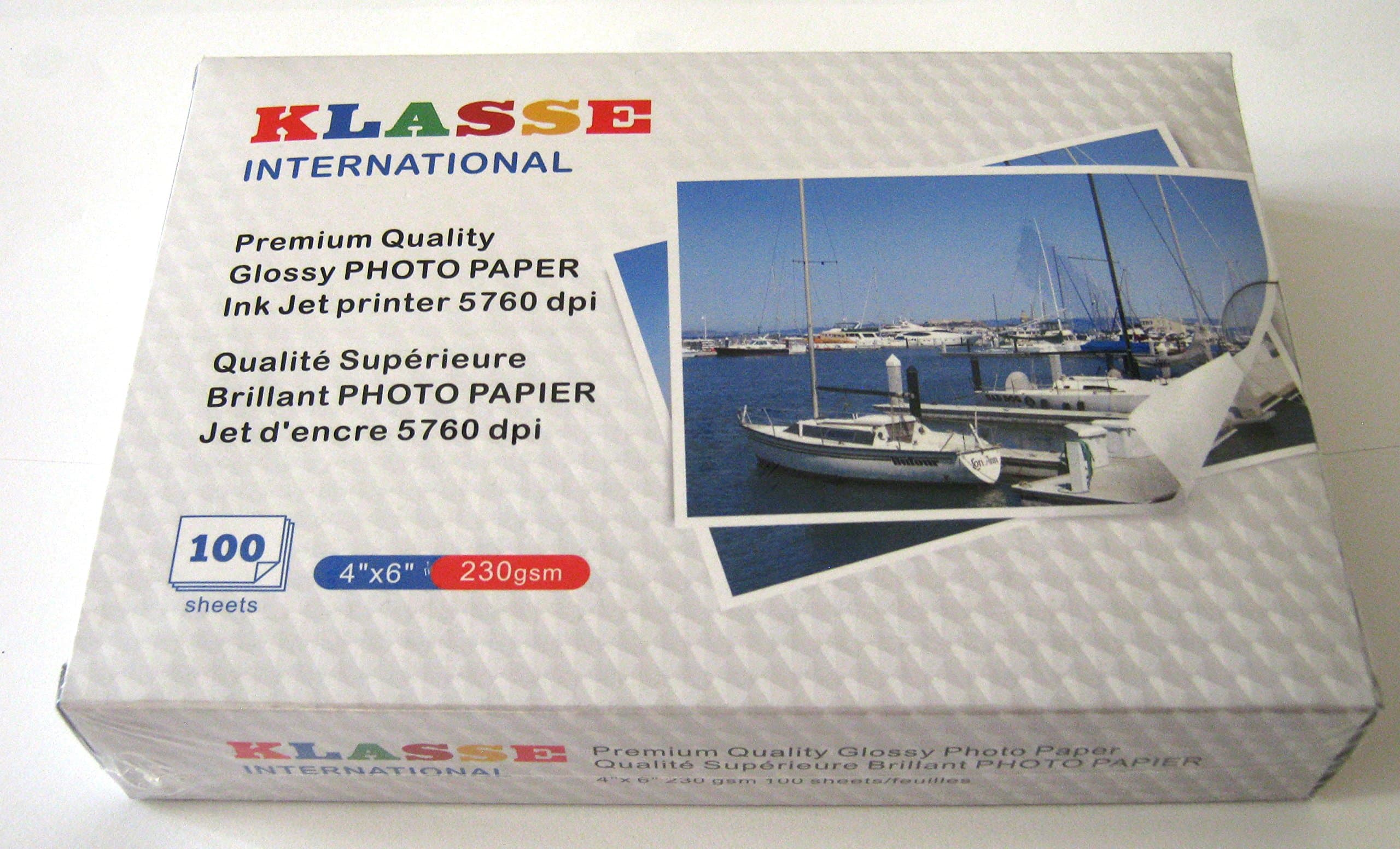 4x6 inch Premium Glossy Photo Paper, Thicker Quality 230 gsm Long lasting 100 Sheets