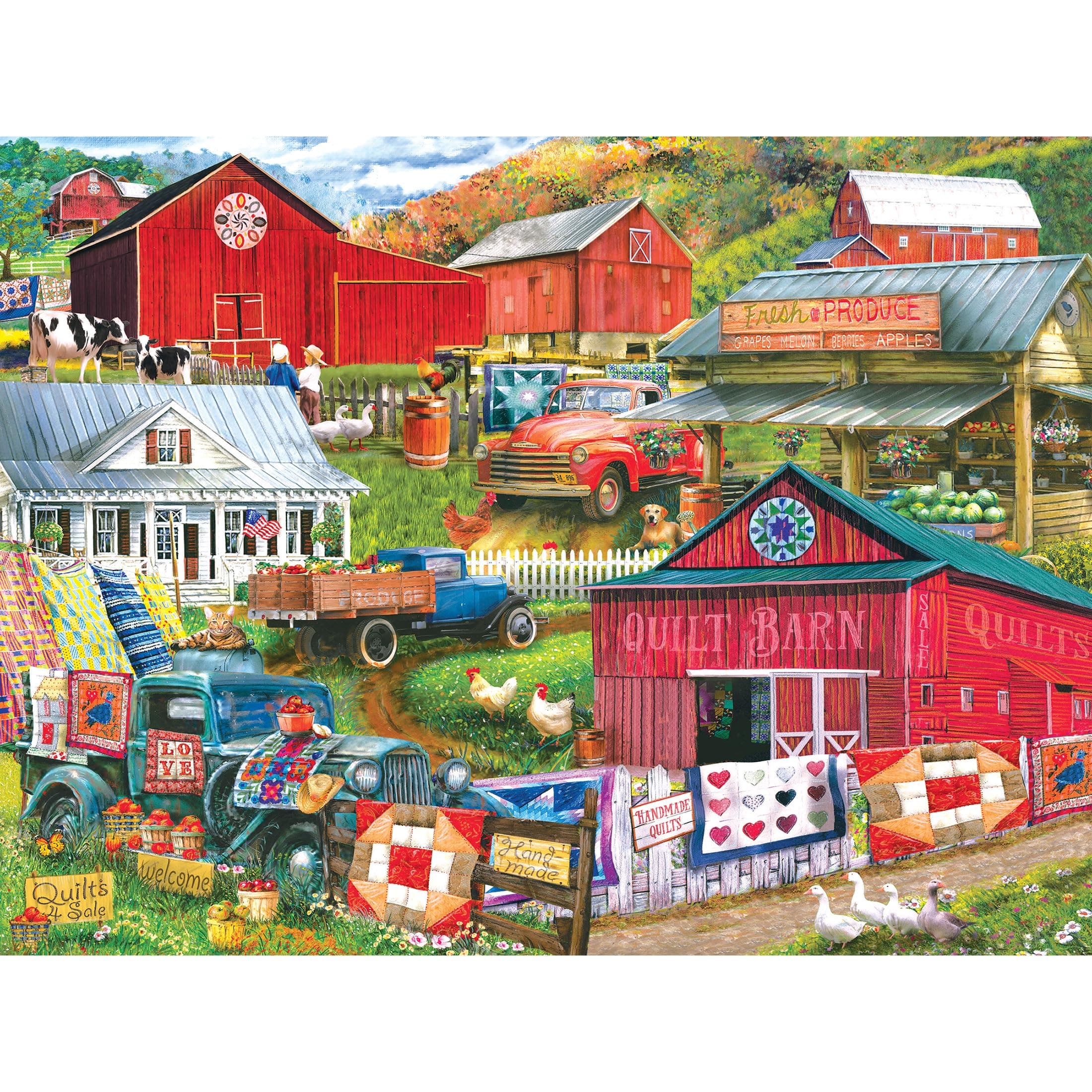 RoseArt - Puzzle Collector - Country Compilation - 300XL Piece Jigsaw Puzzle for Adults