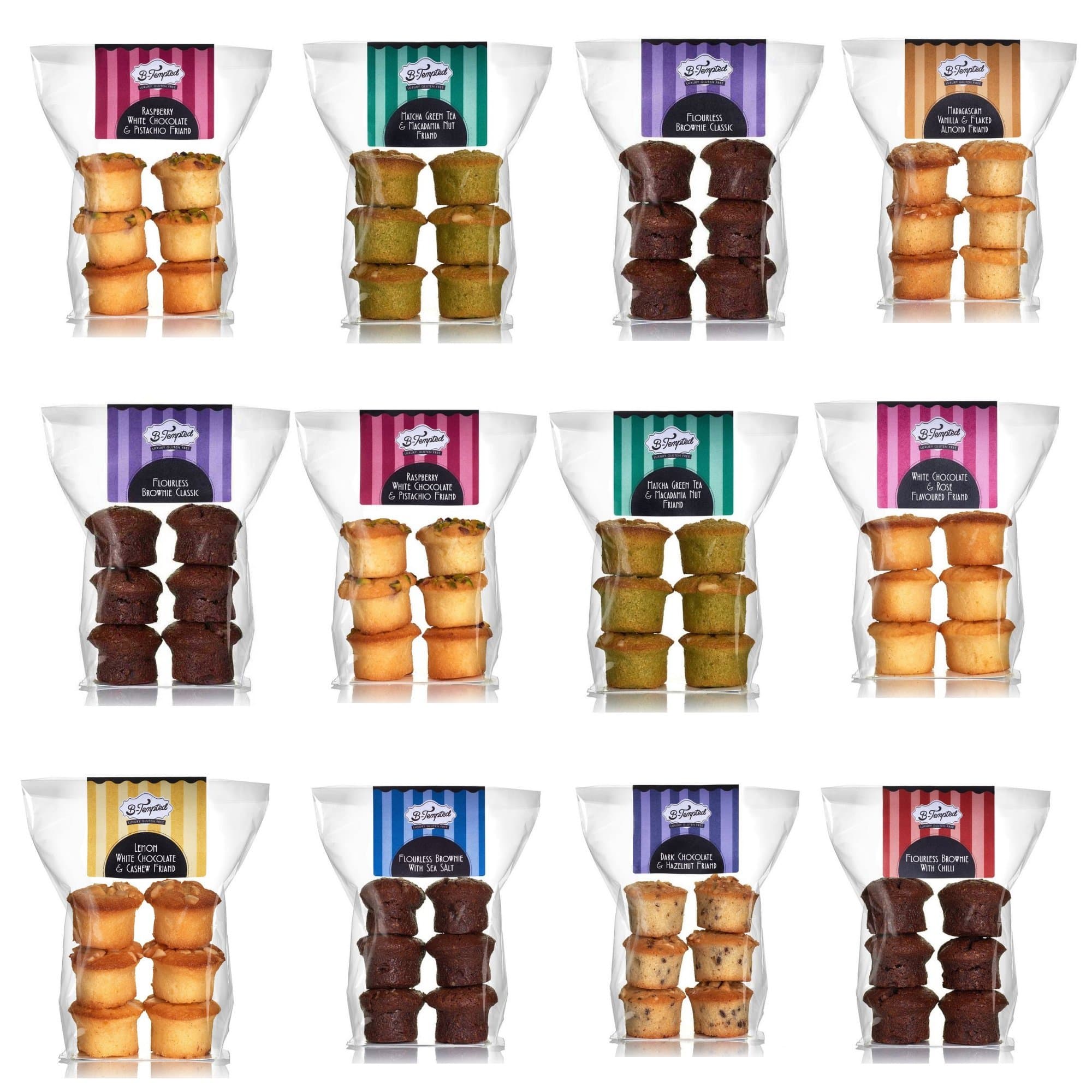 B-TemptedB-Tempted Ultimate Selection Pack Gluten Free Cakes - 12x 120g (72 Cakes)
