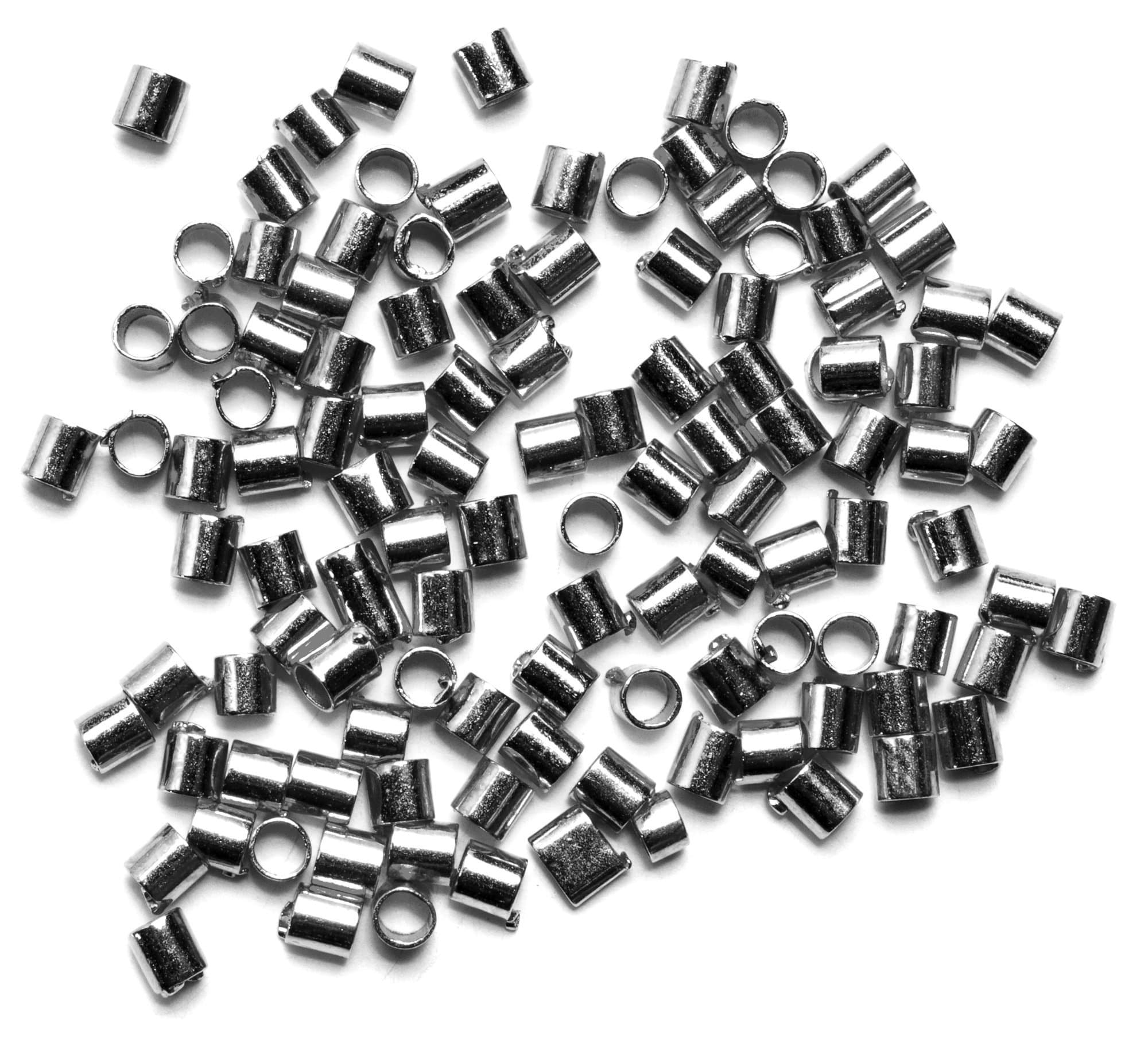 Cousin DIY 34712176 2x3mm 100pc Crimp Tubes, 2 by 3mm, GUNMETAL