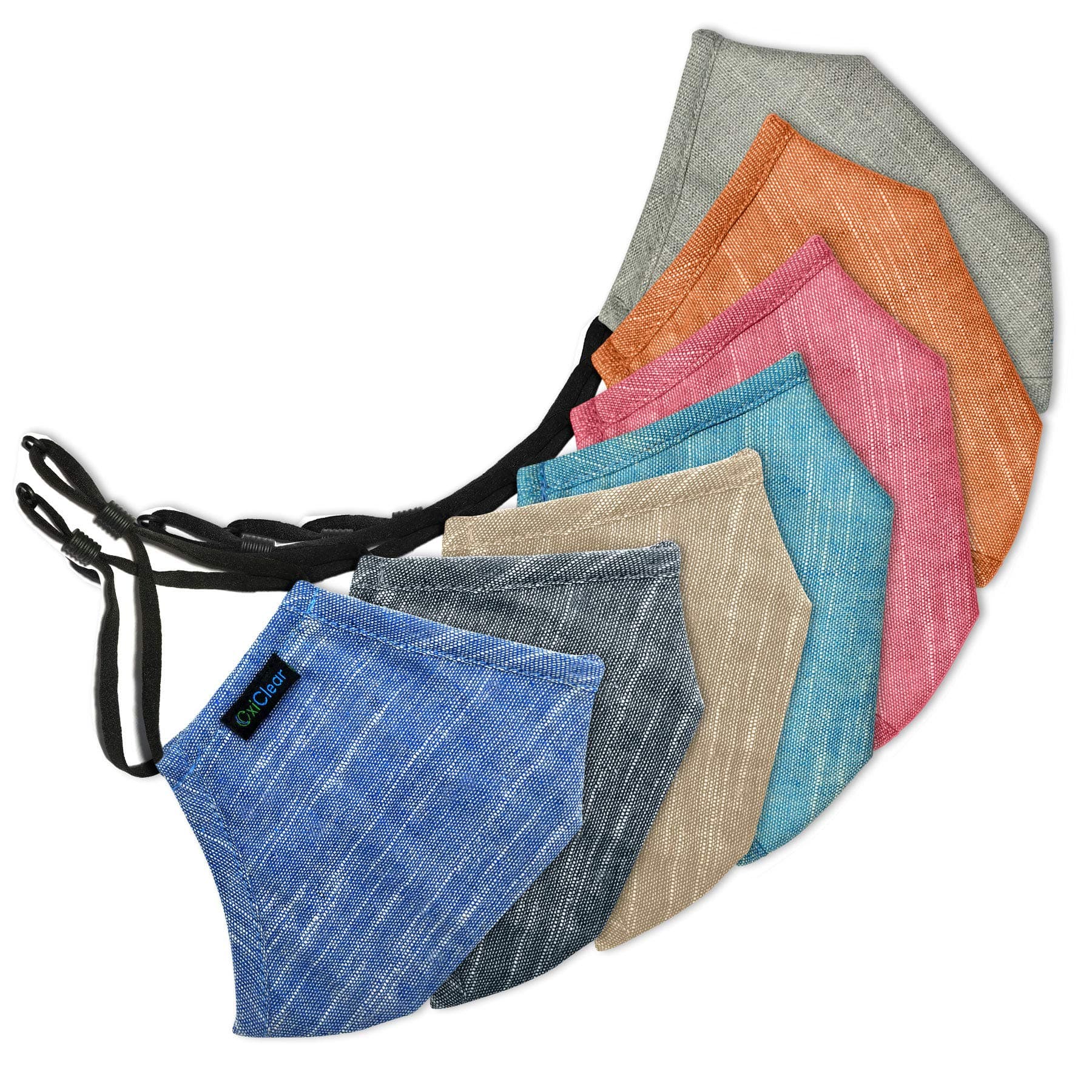 Luxurious Handloom Linen Face Mask - 3-Layer Protection, Adjustable Nose Pin & Ear Loops, Sustainable & Reusable