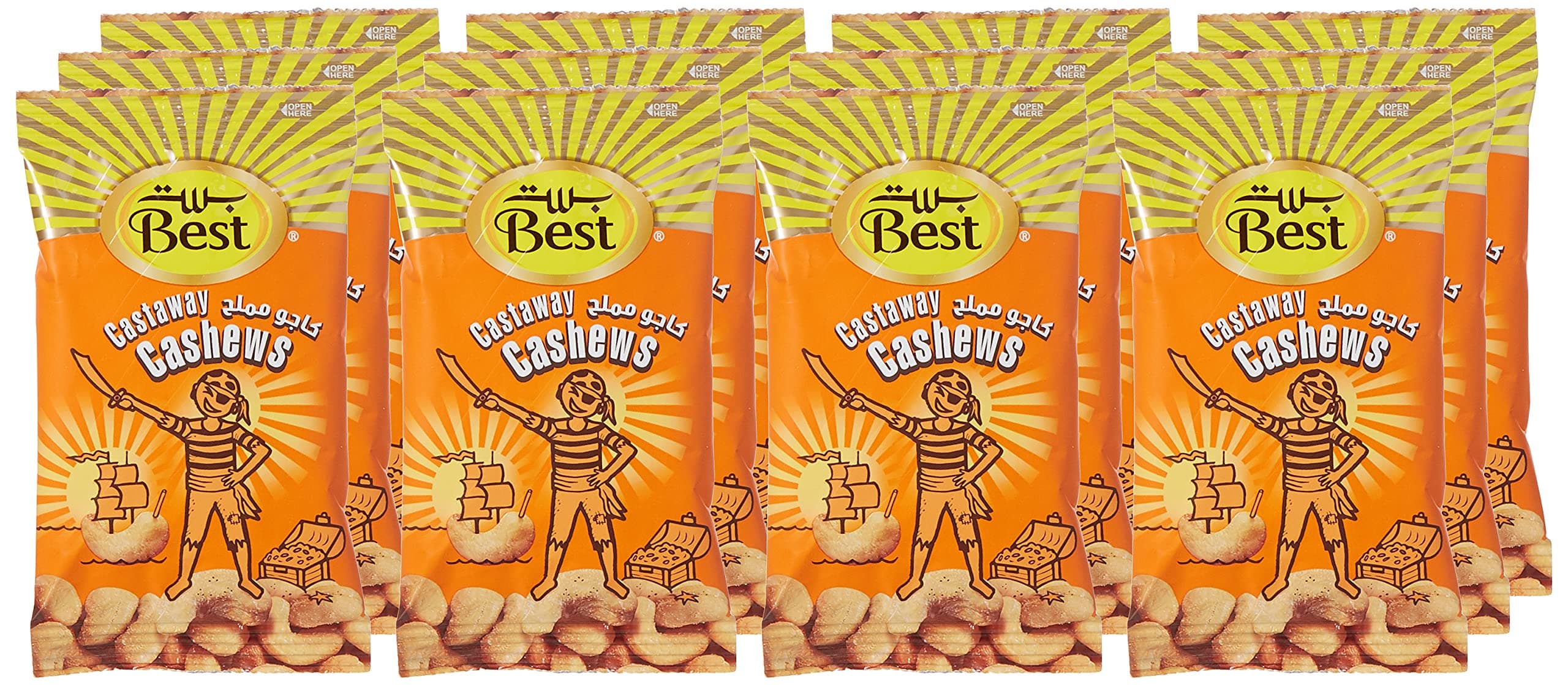 BEST SALTED CASHEWS 13GM BOX 12PCS